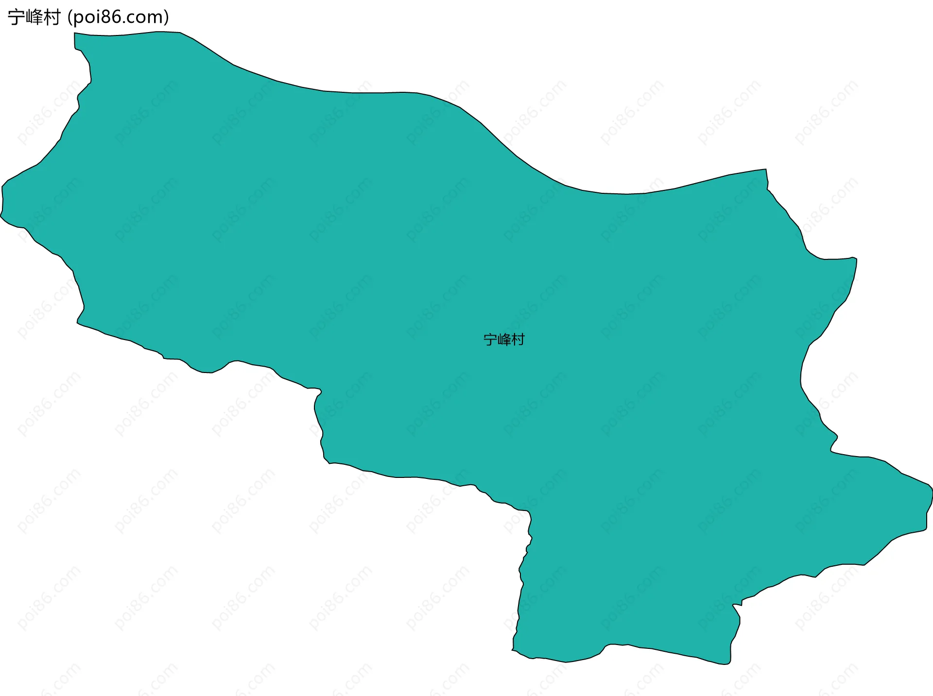 宁峰村边界地图