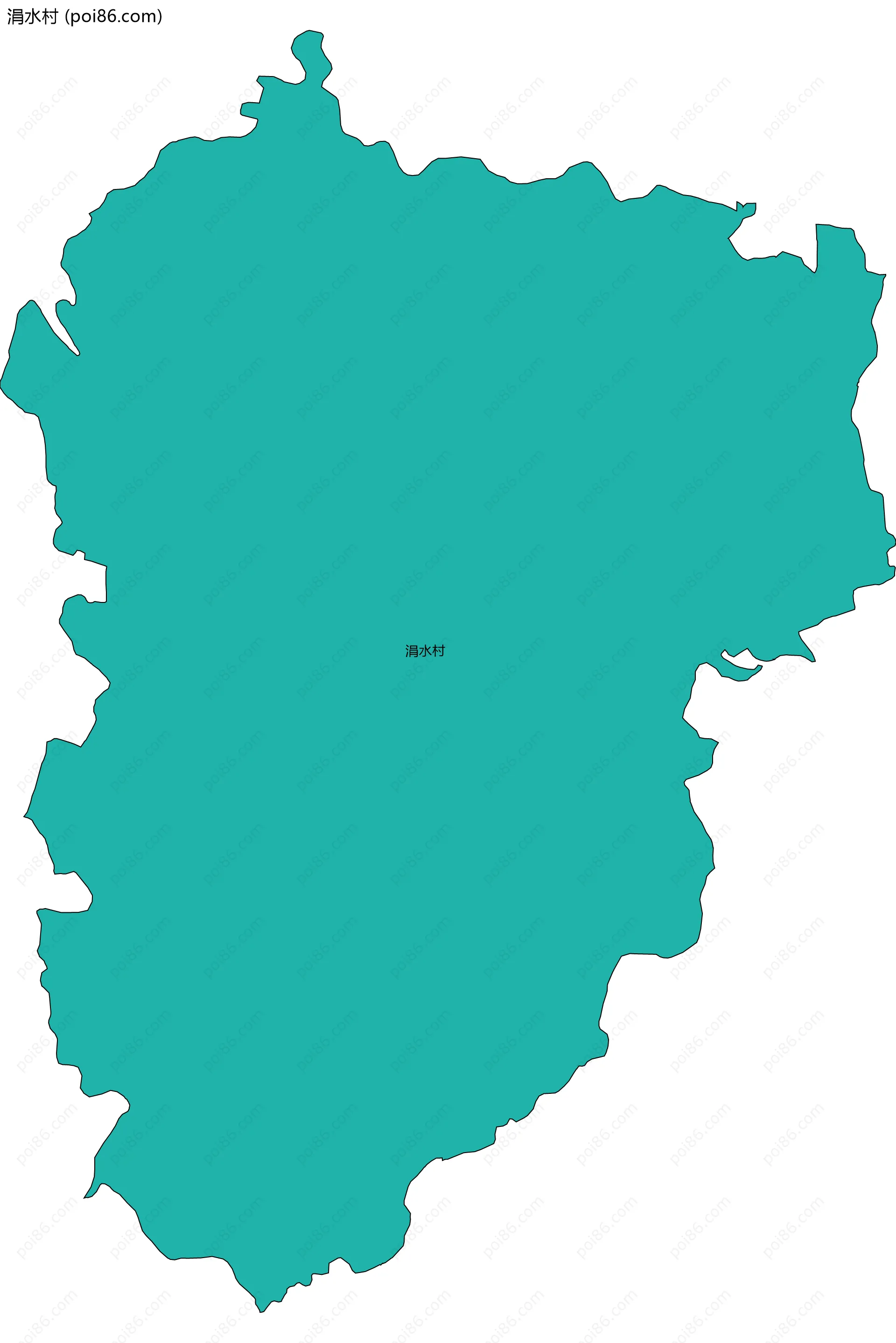 涓水村边界地图