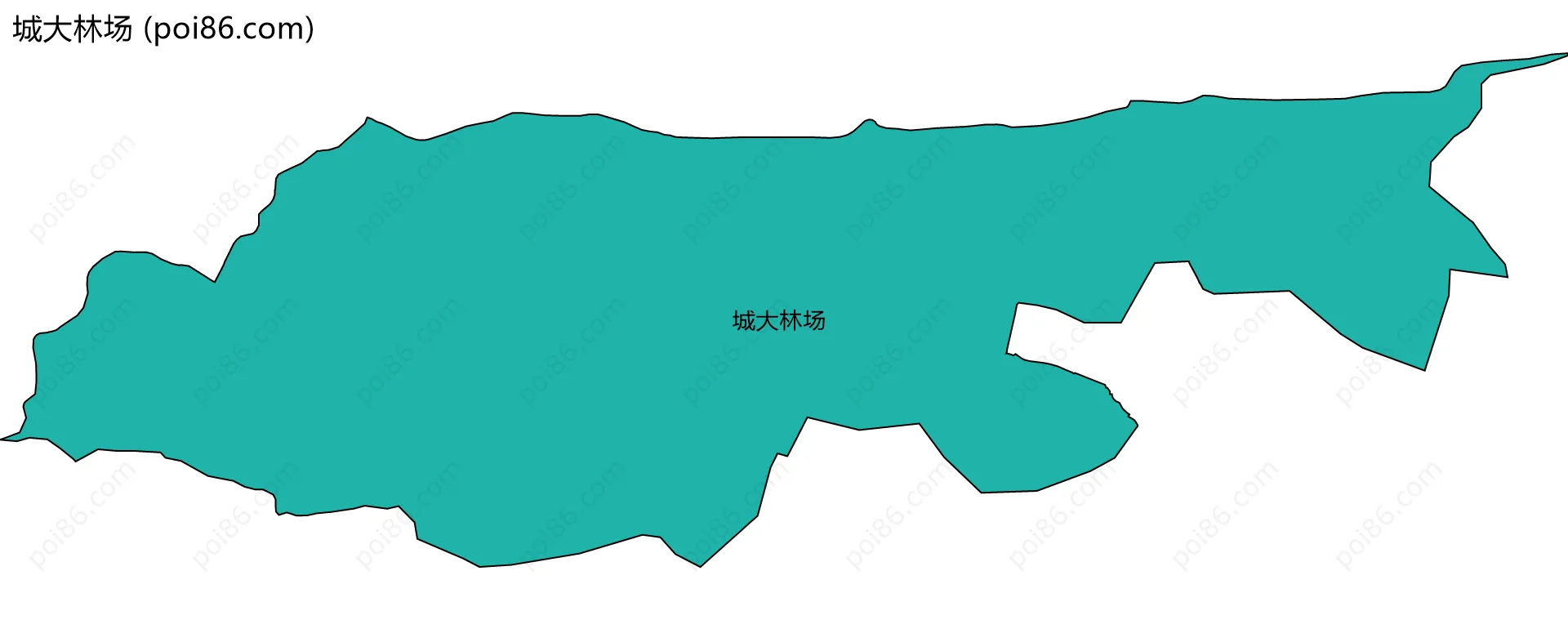 城大林场边界地图