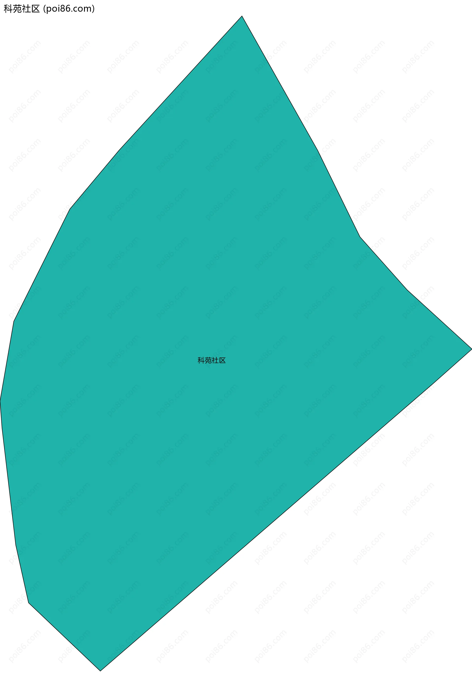 科苑社区边界地图