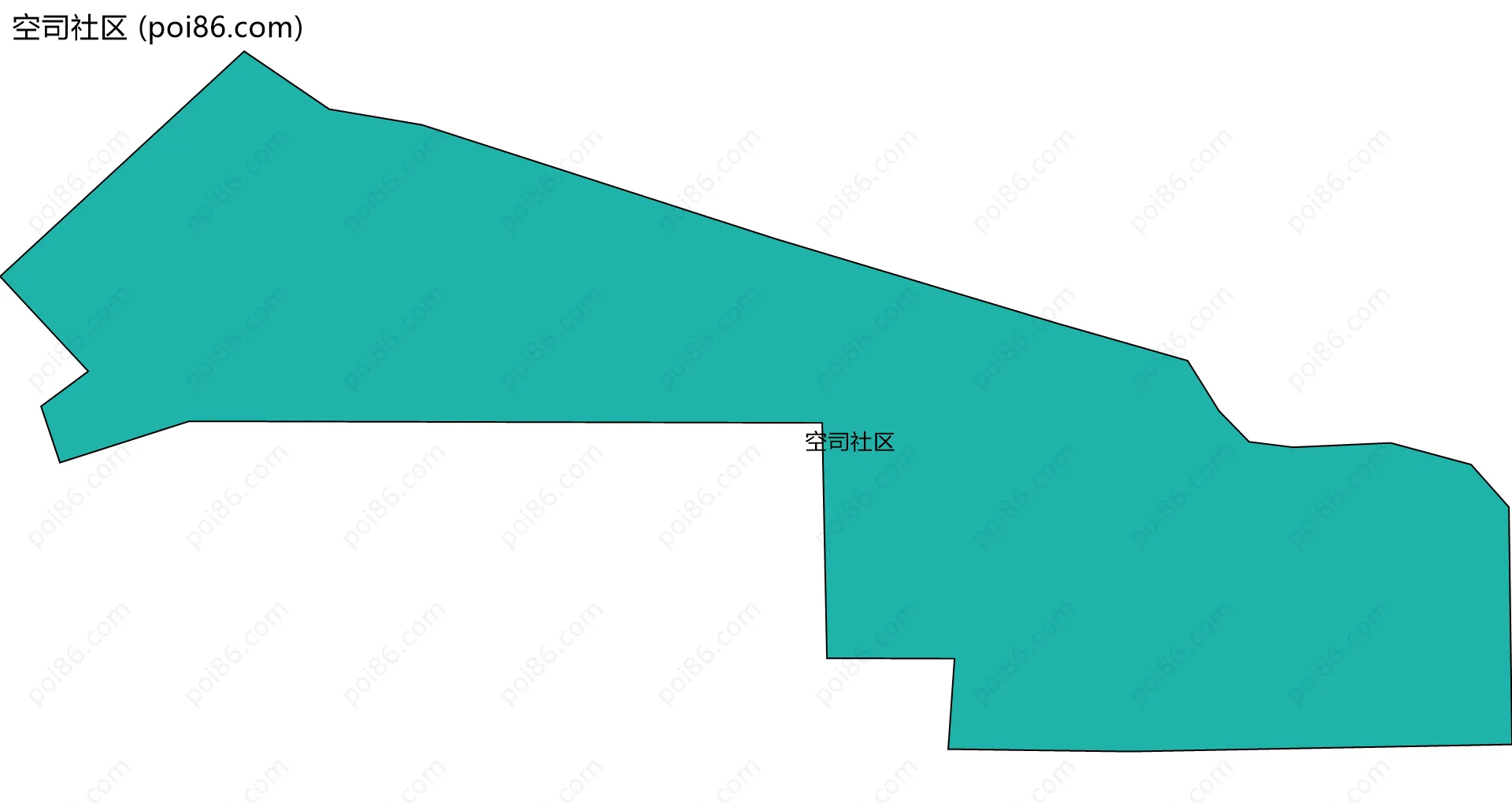 空司社区边界地图
