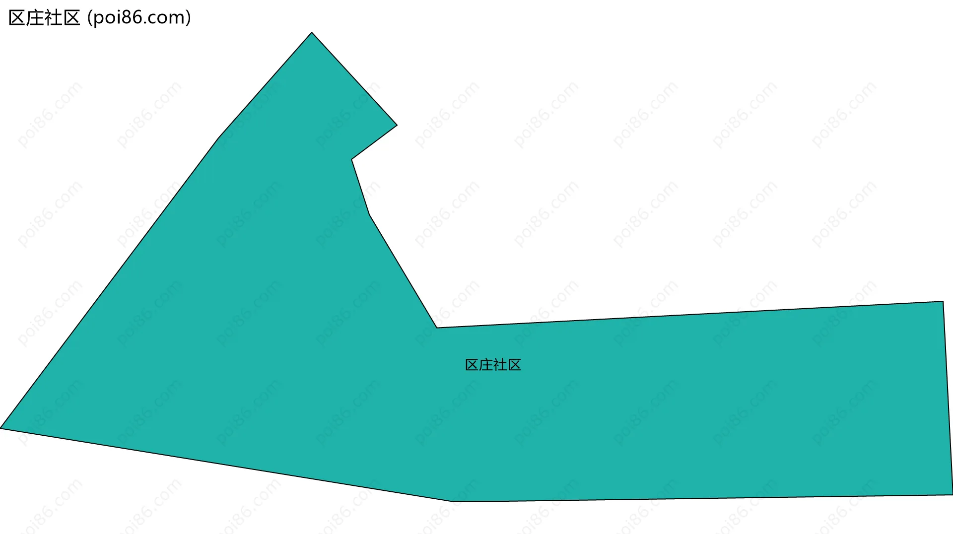区庄社区边界地图