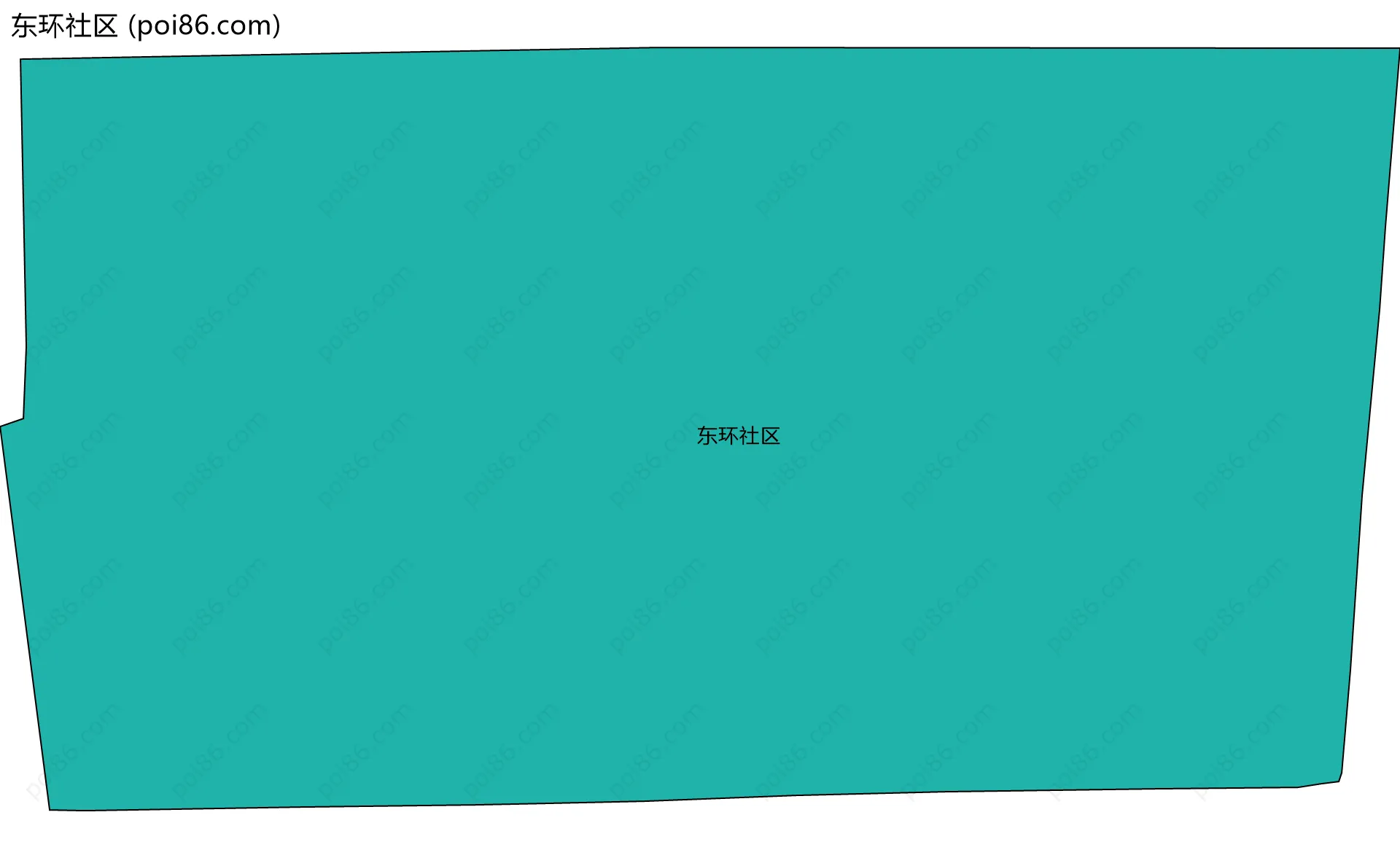 东环社区边界地图