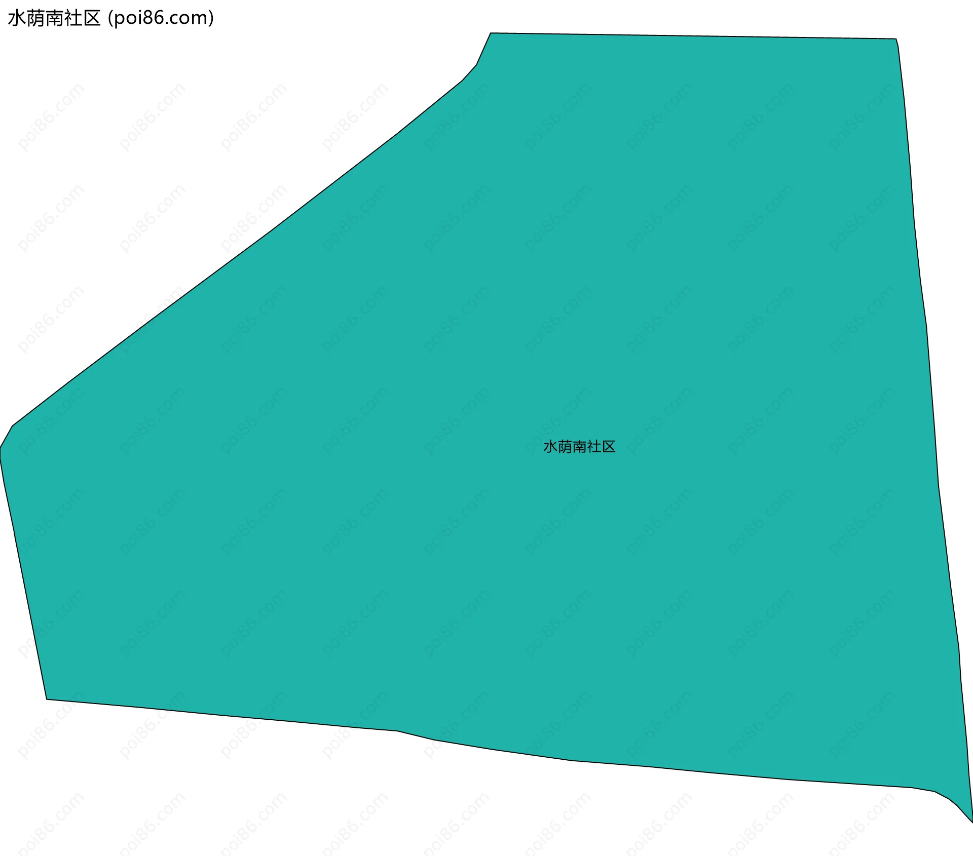 水荫南社区边界地图