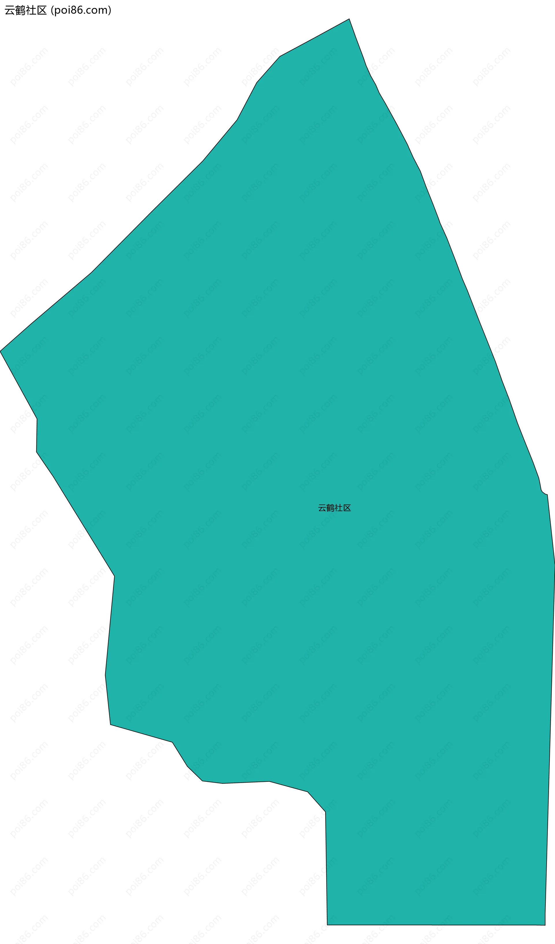 云鹤社区边界地图