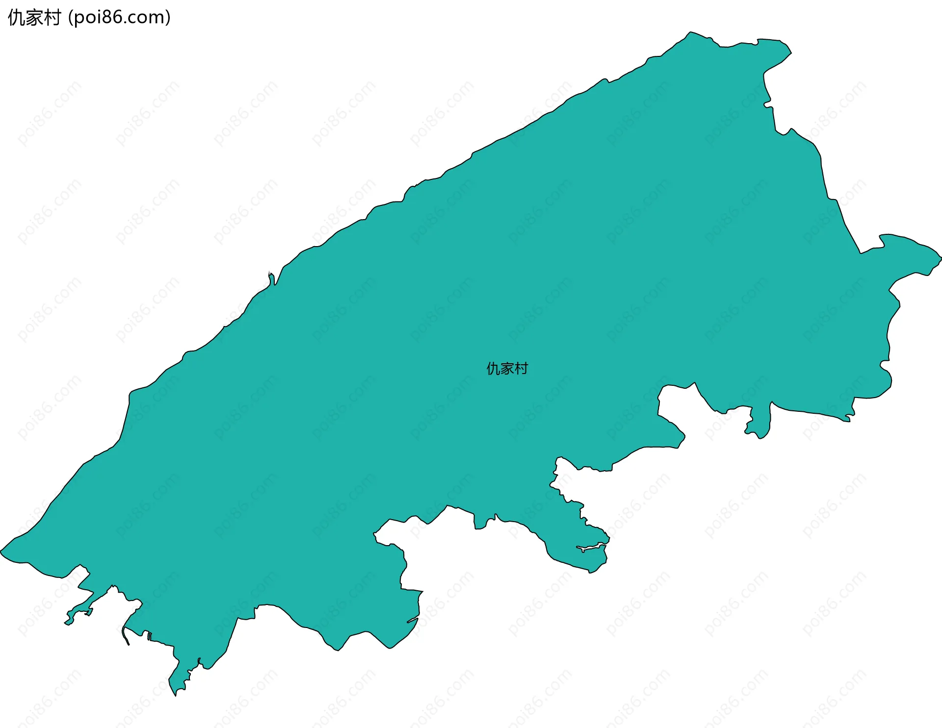 仇家村边界地图