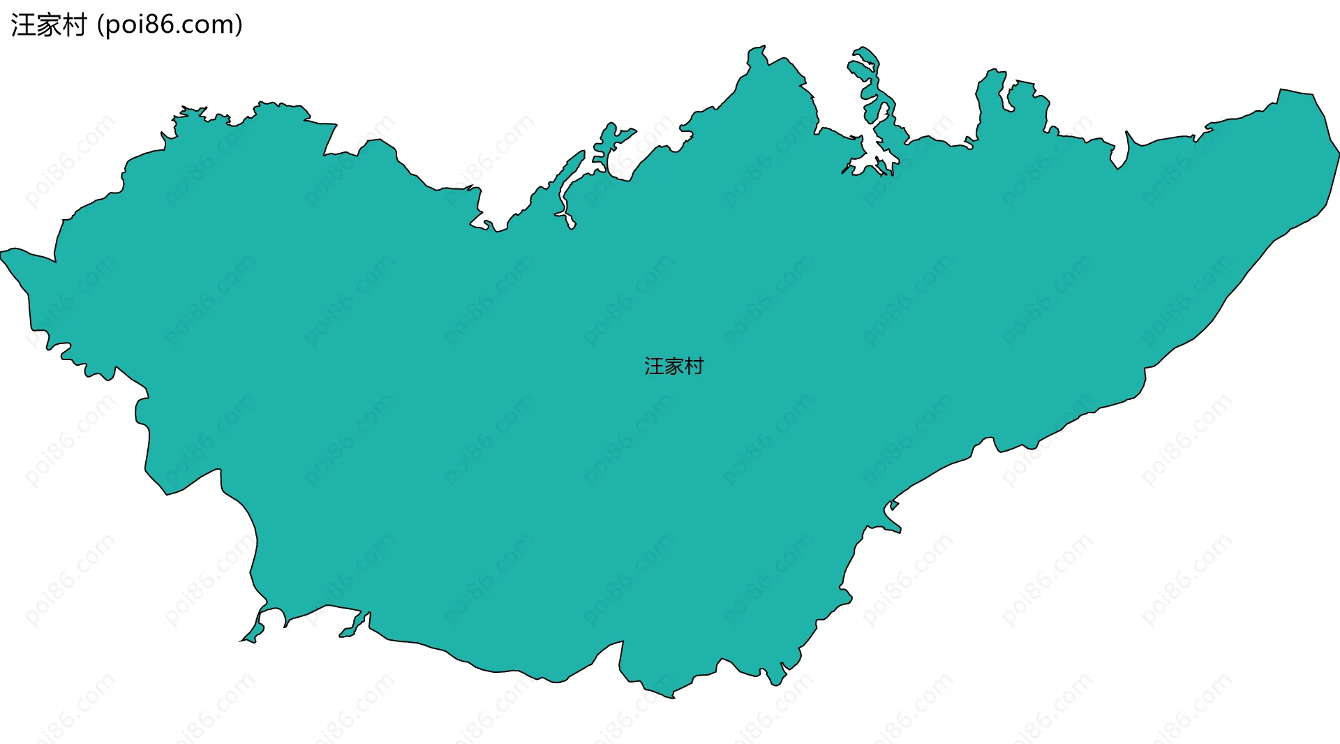 汪家村边界地图