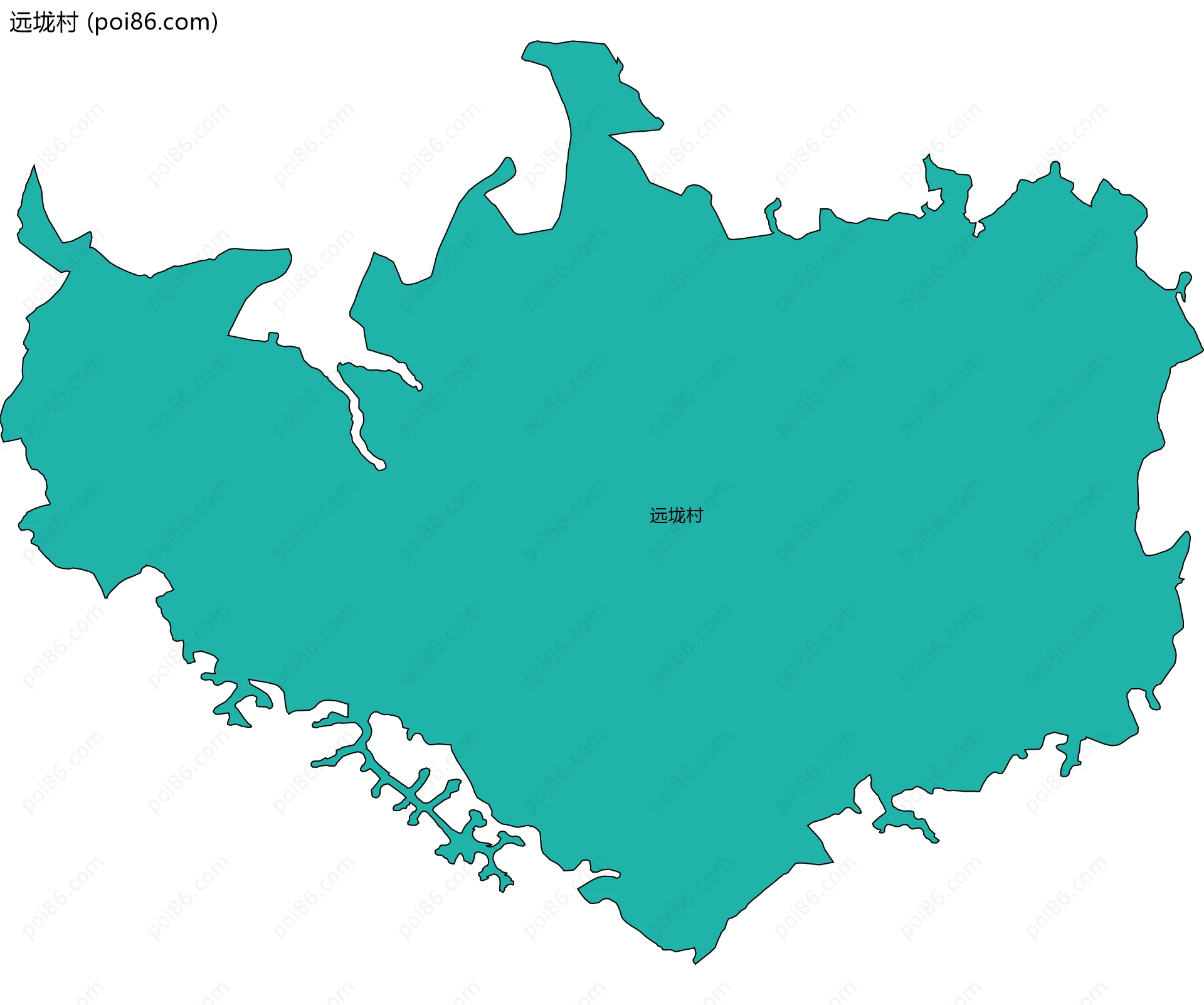 远垅村边界地图