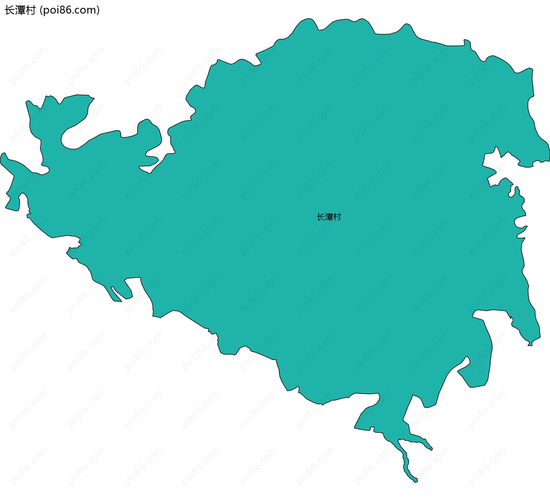 长潭村边界地图