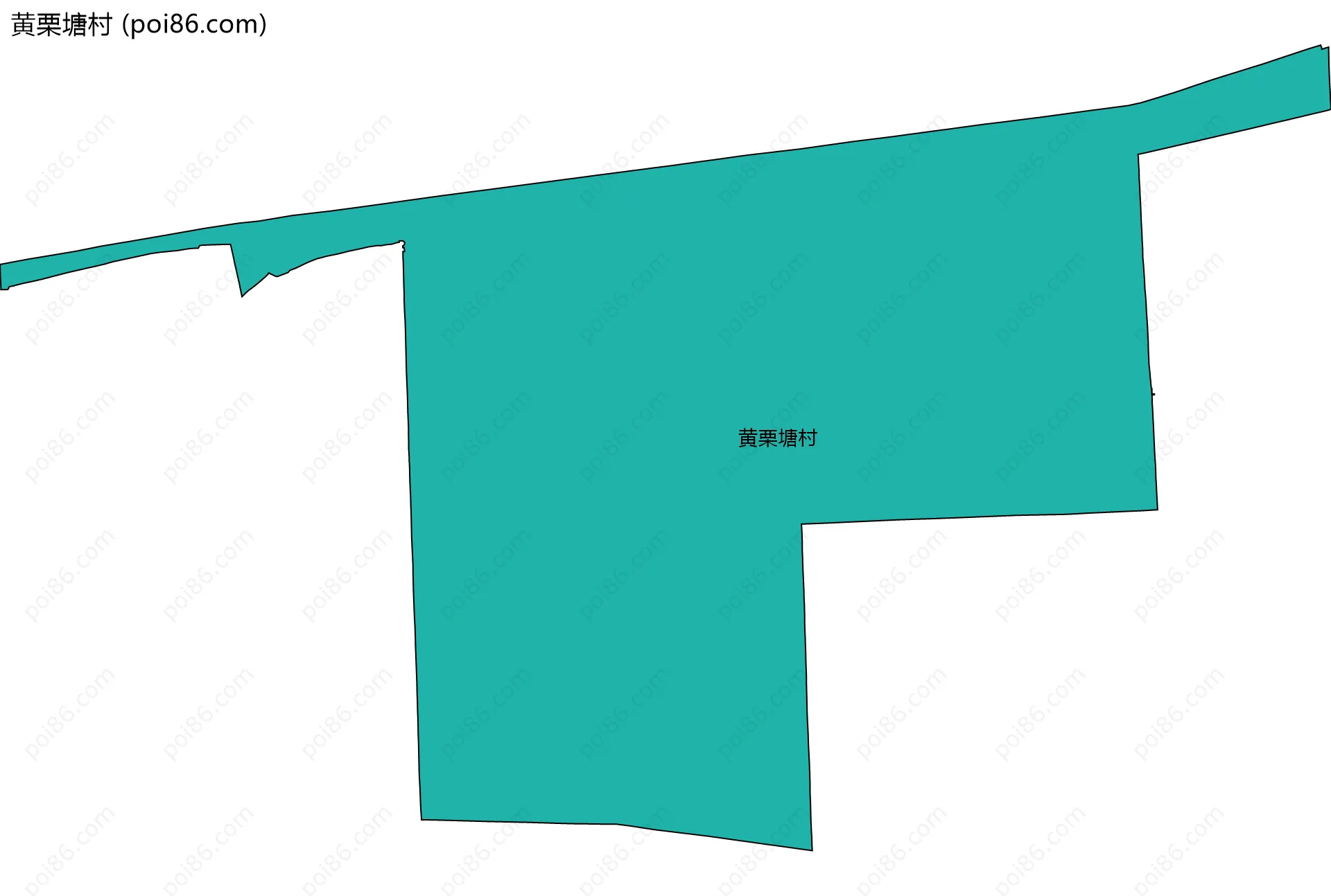 黄栗塘村边界地图