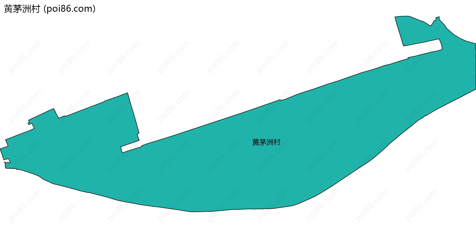 黄茅洲村边界地图