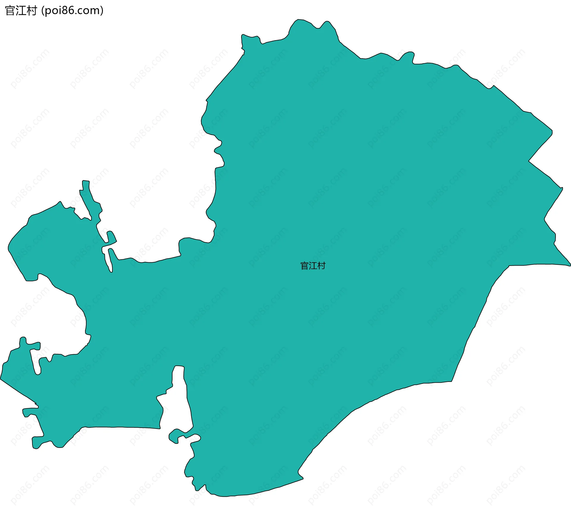 官江村边界地图