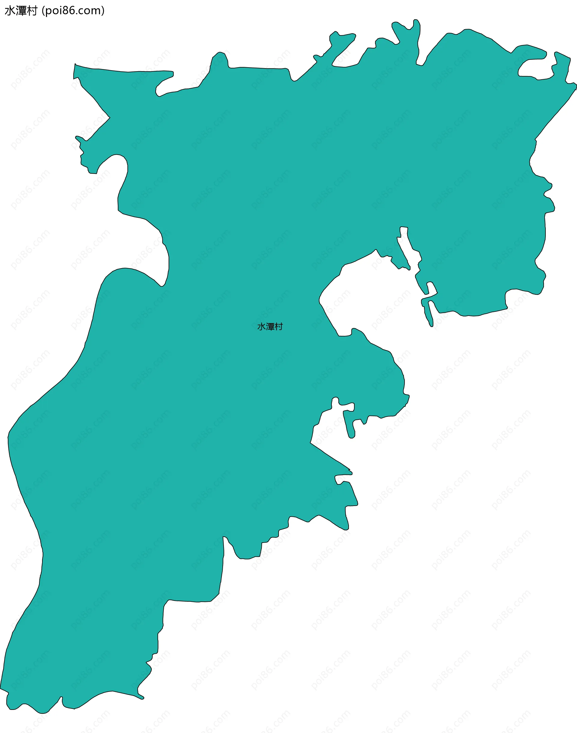 水潭村边界地图