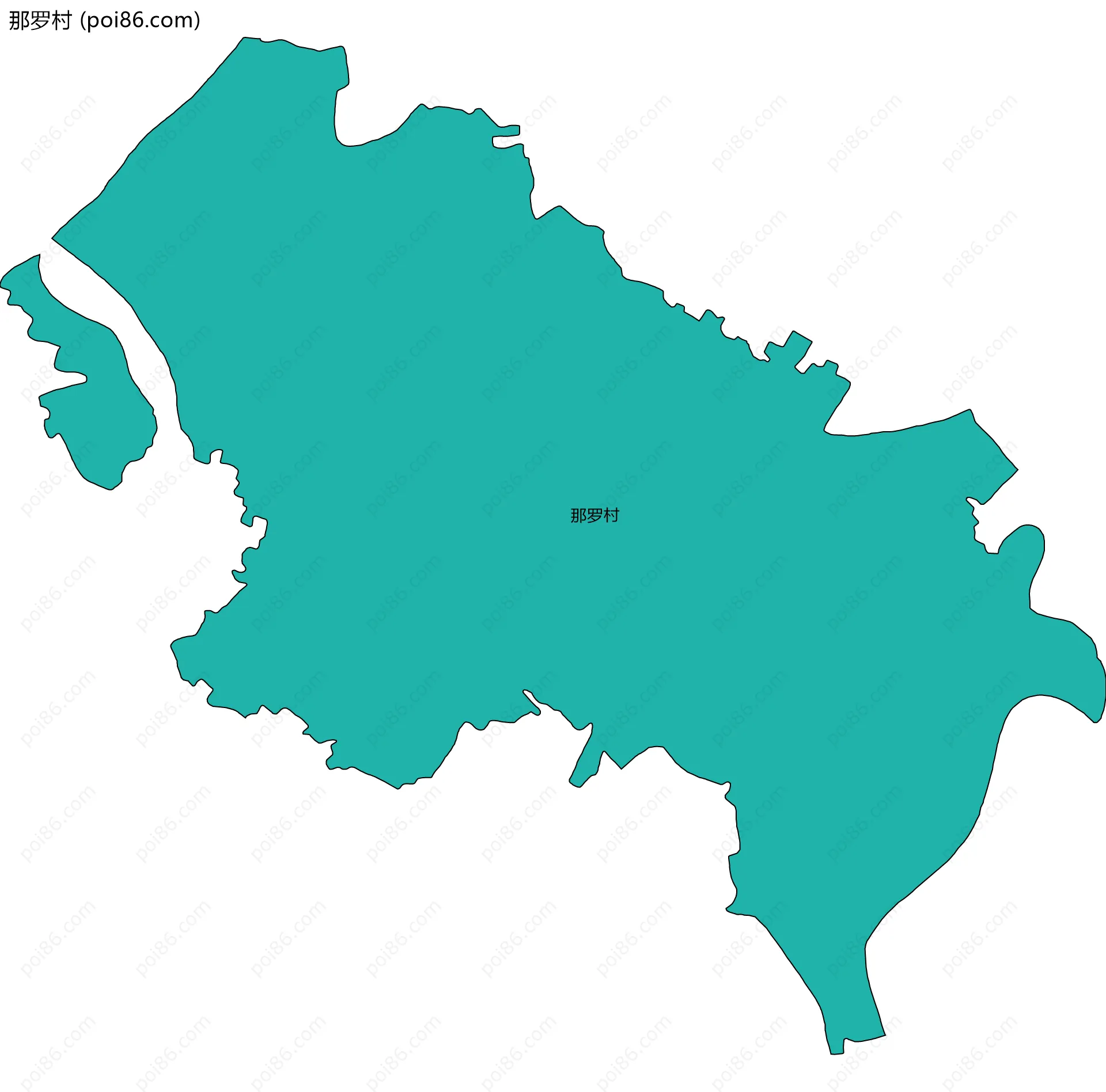那罗村边界地图