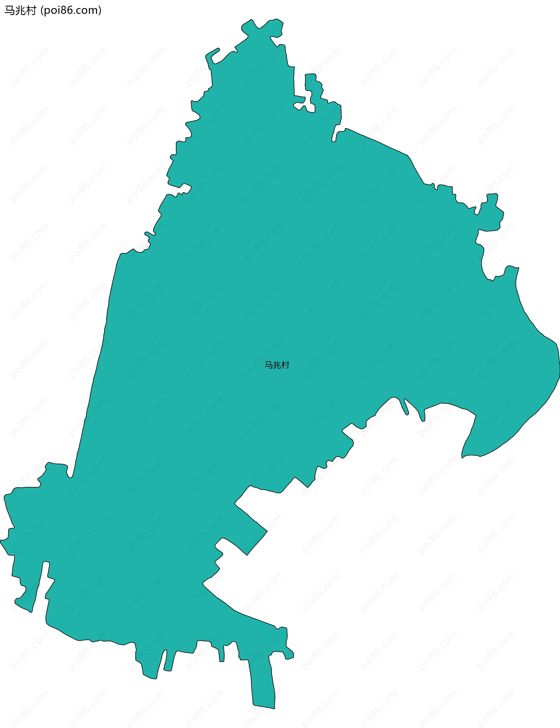 马兆村边界地图