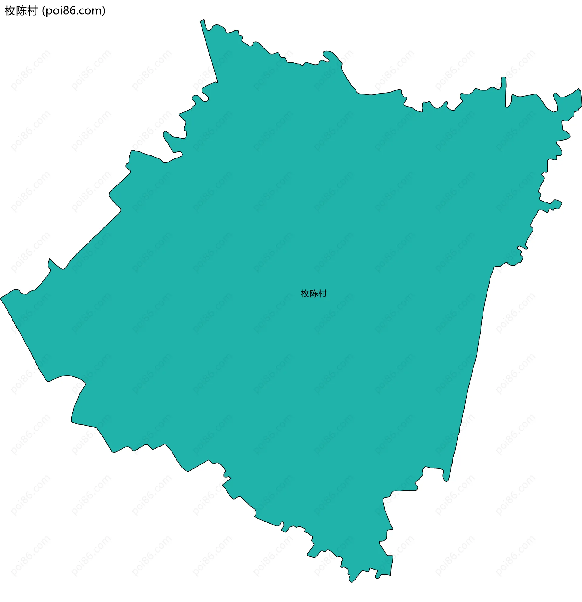 枚陈村边界地图