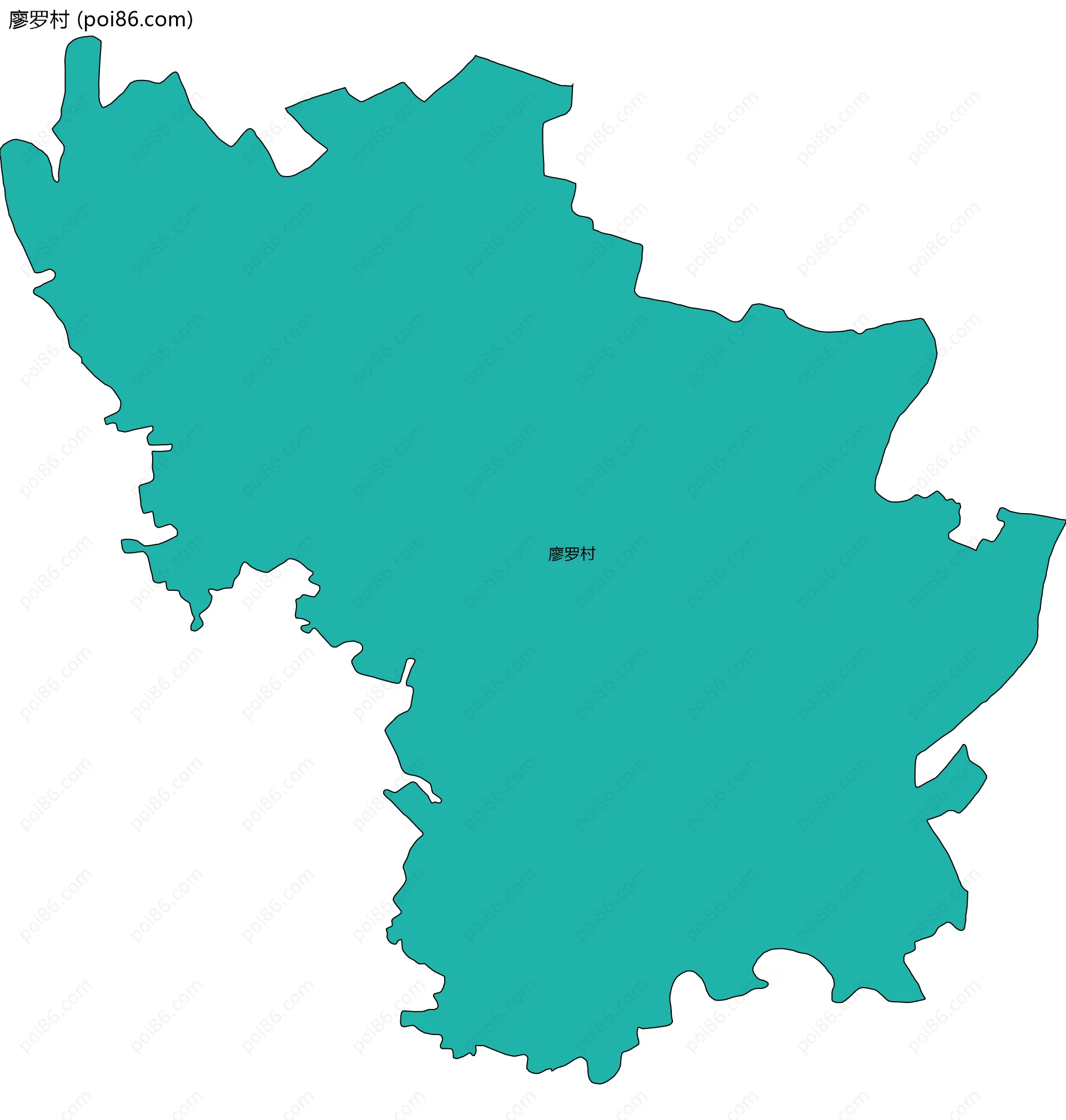 廖罗村边界地图