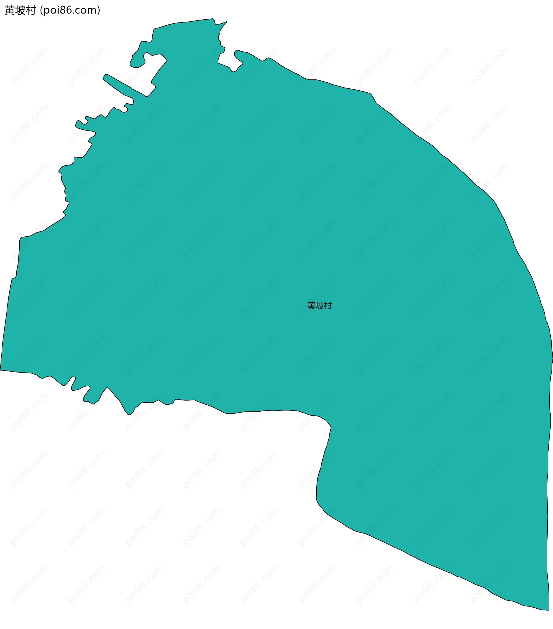 黄坡村边界地图