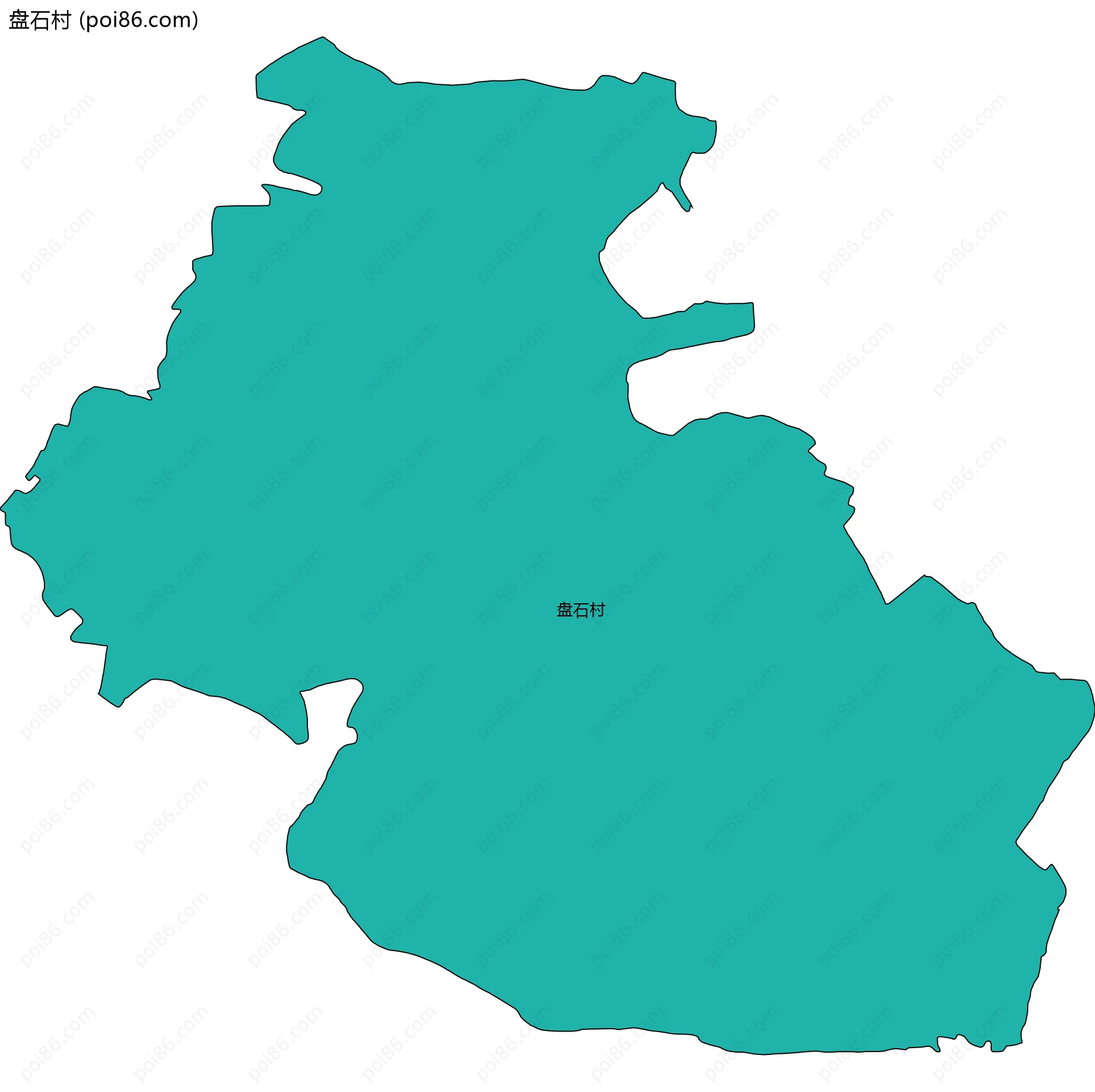 盘石村边界地图