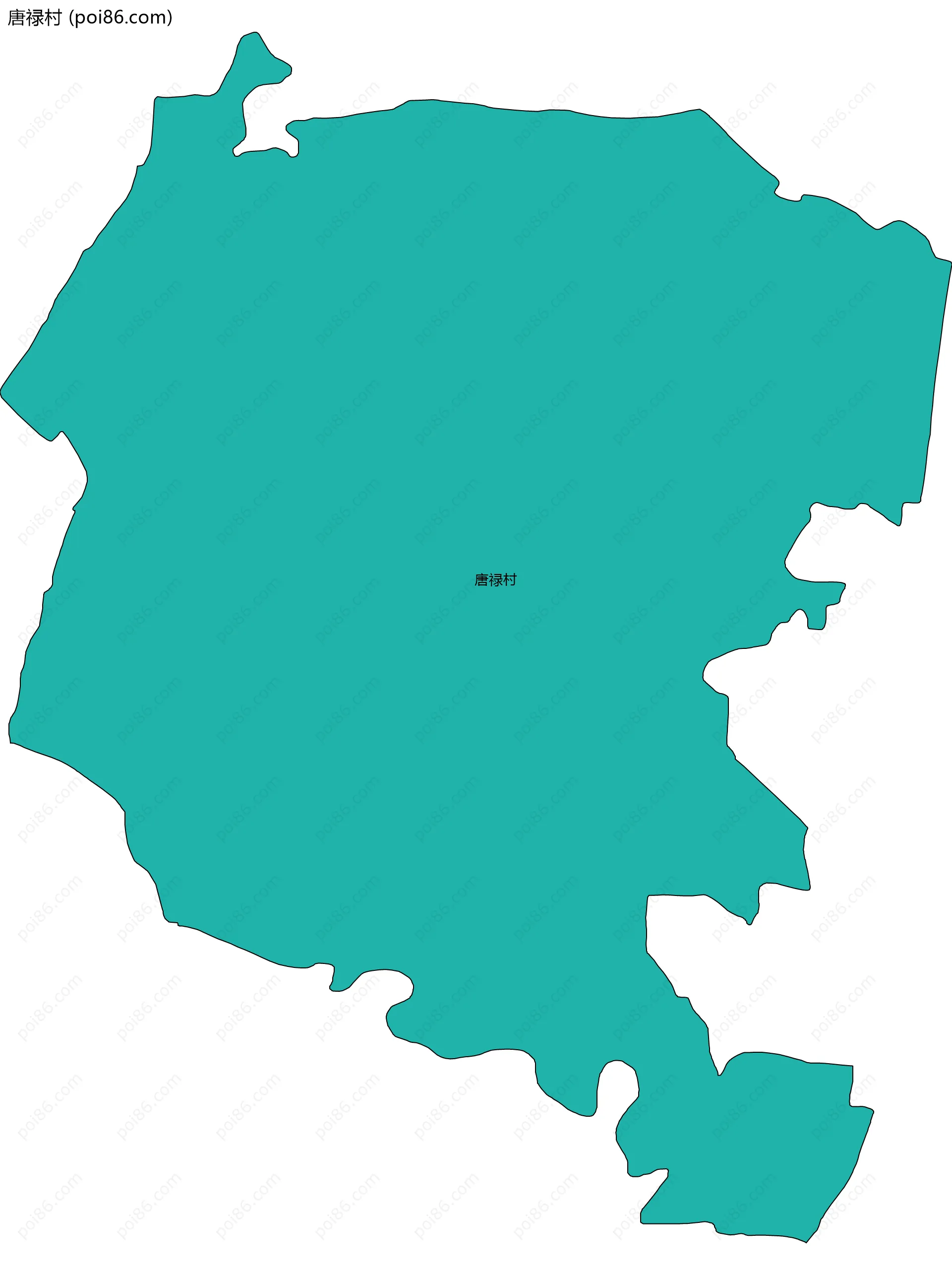 唐禄村边界地图