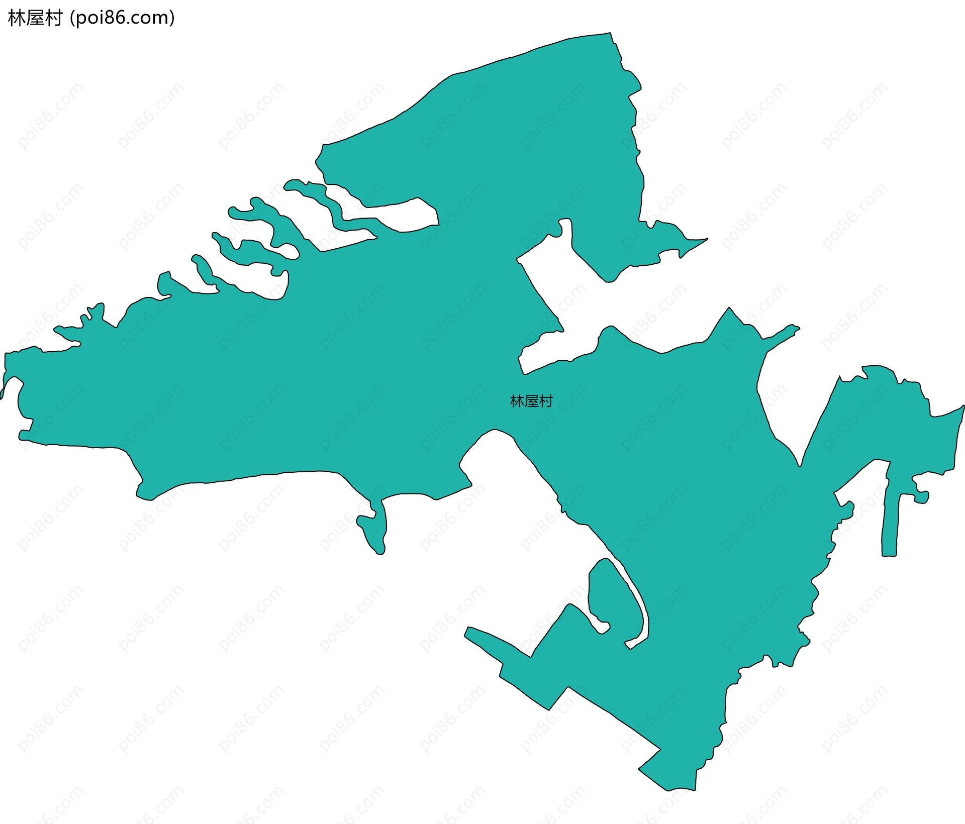 林屋村边界地图