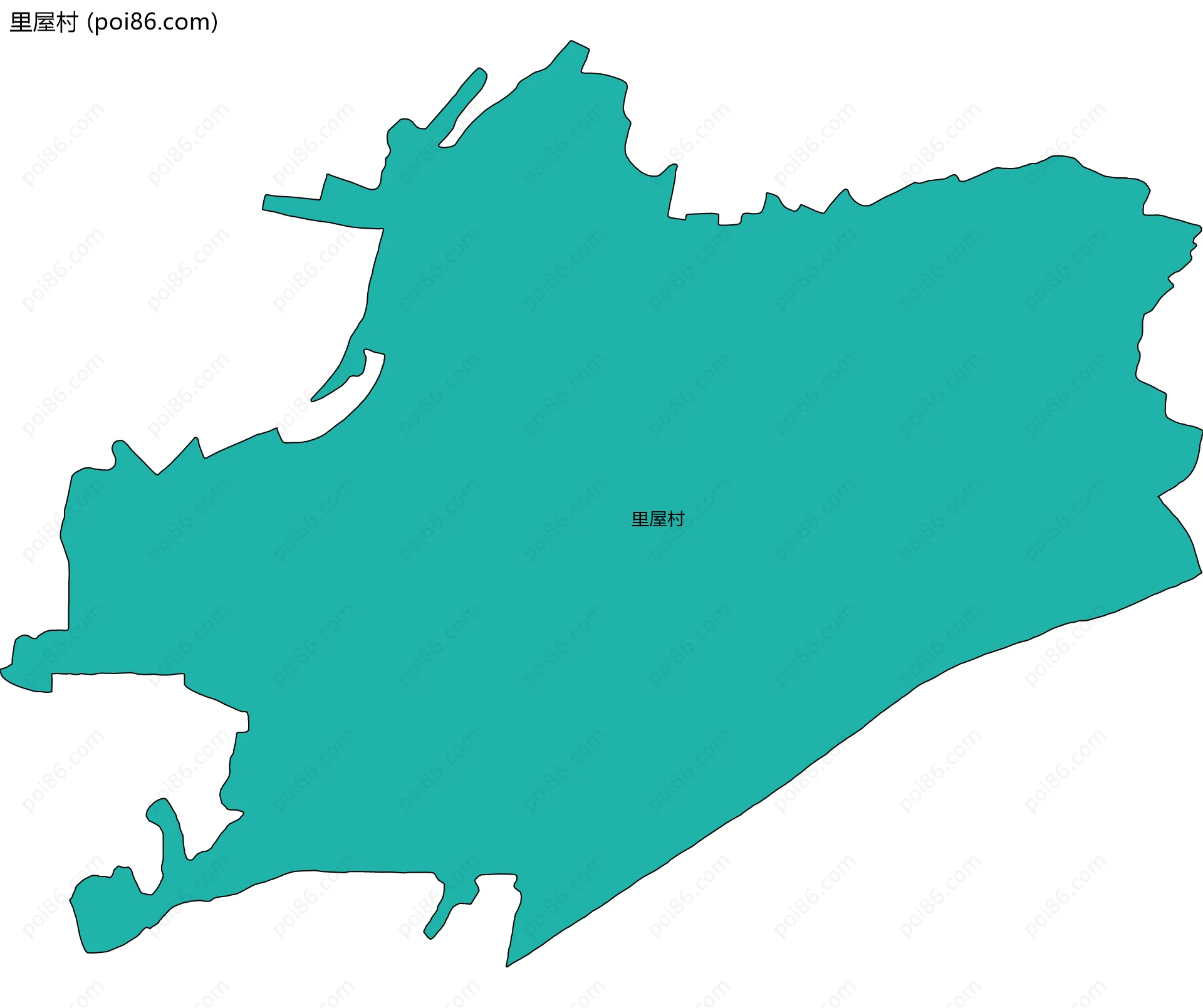 里屋村边界地图