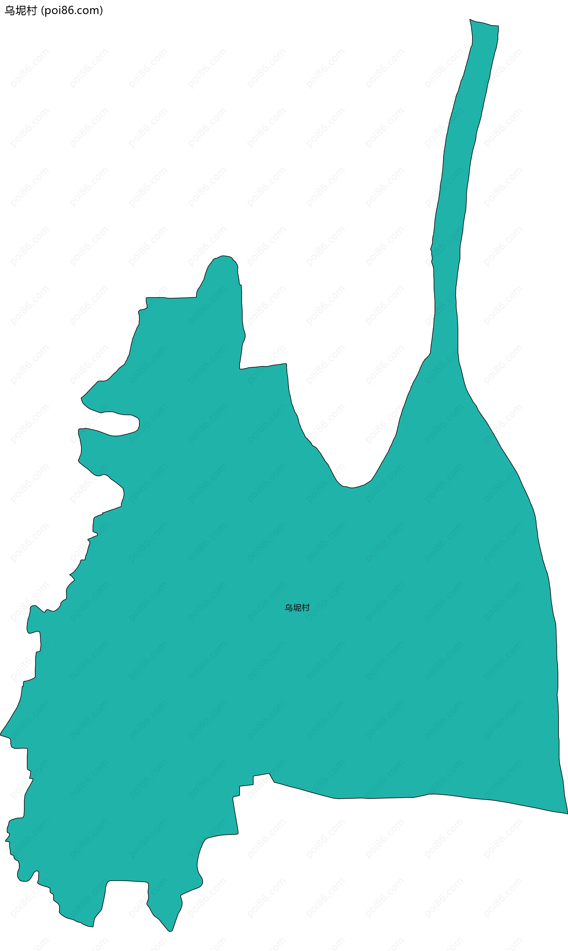 乌坭村边界地图