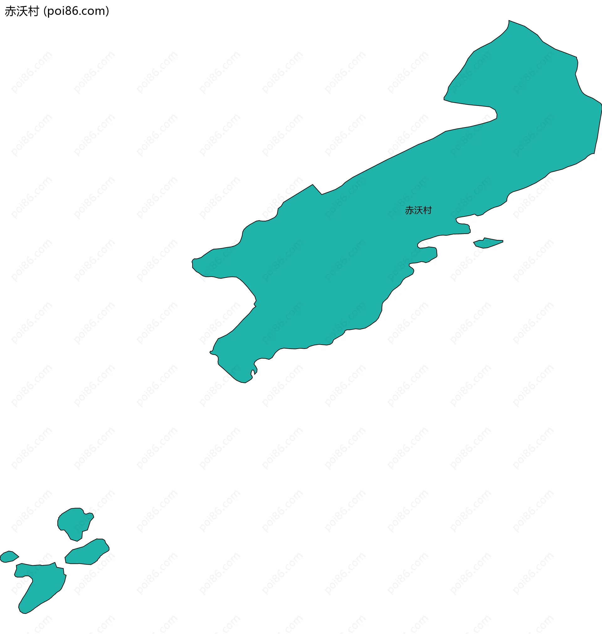 赤沃村边界地图