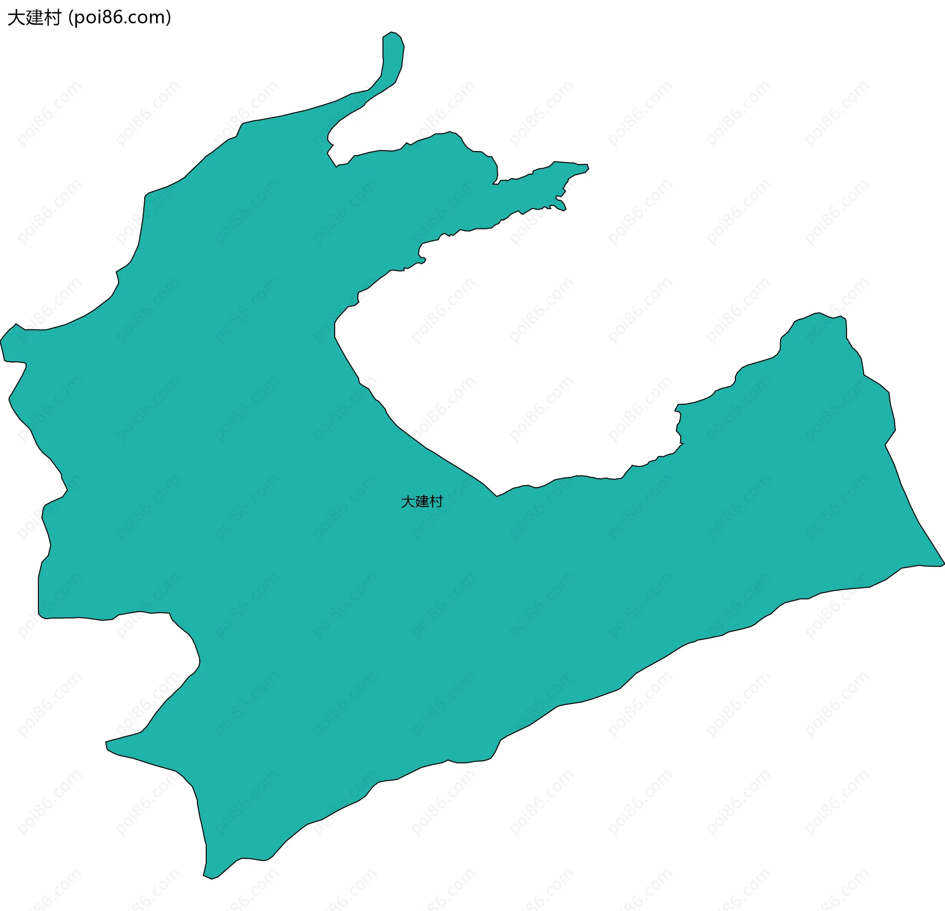大建村边界地图