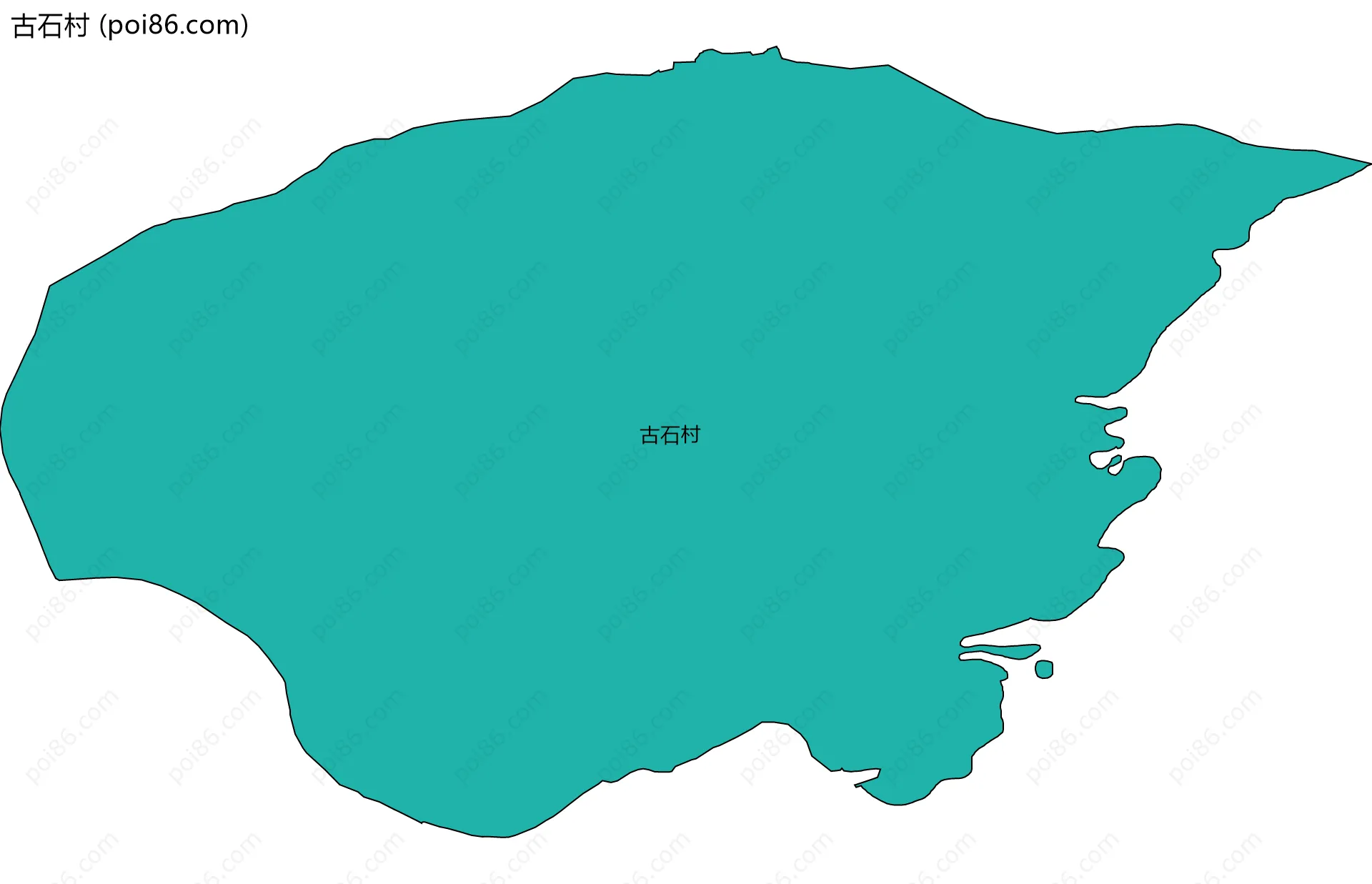 古石村边界地图