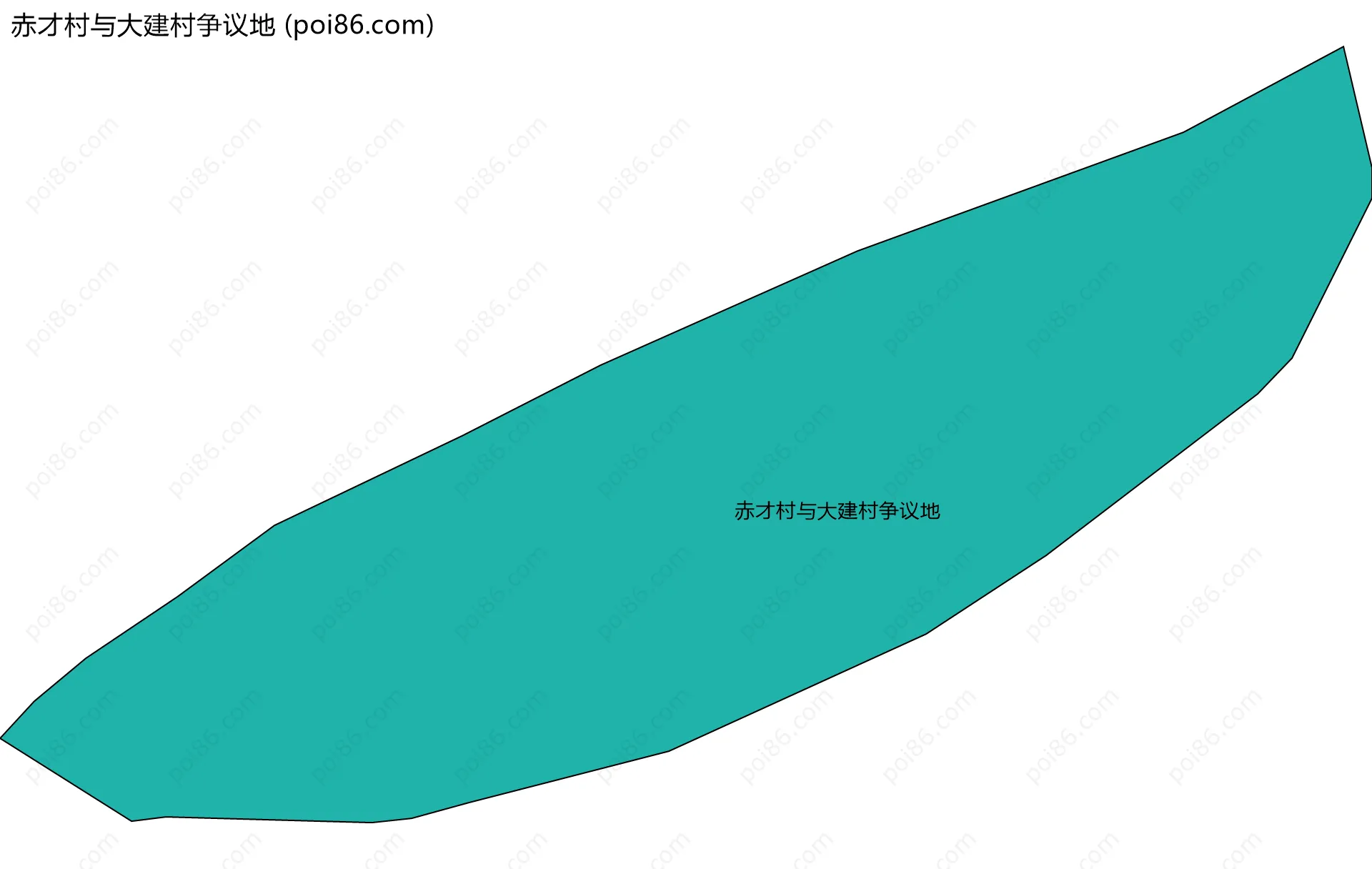 赤才村与大建村争议地边界地图