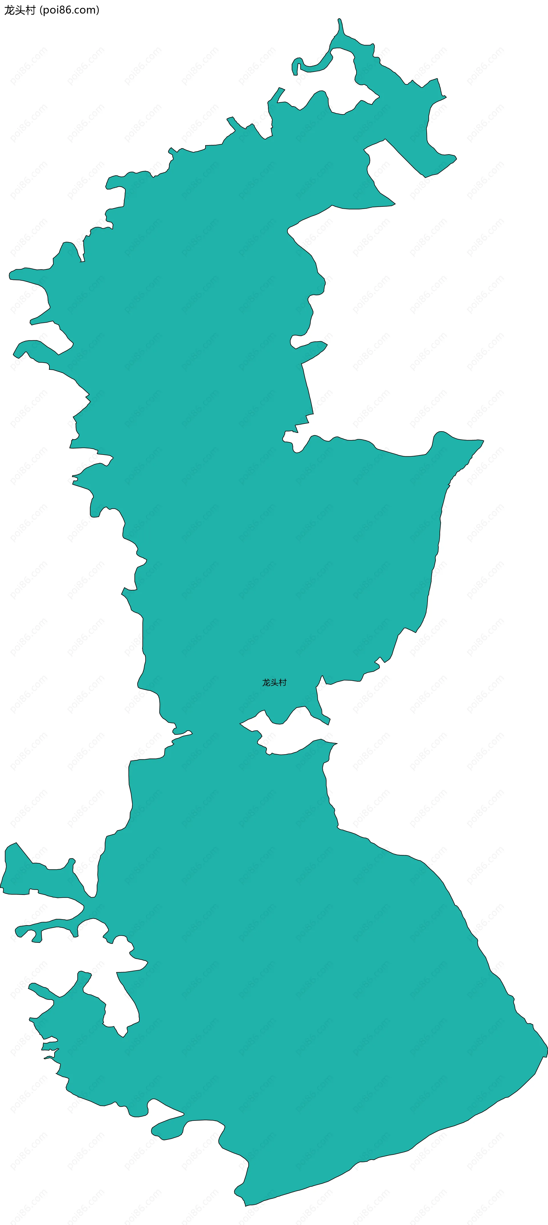 龙头村边界地图