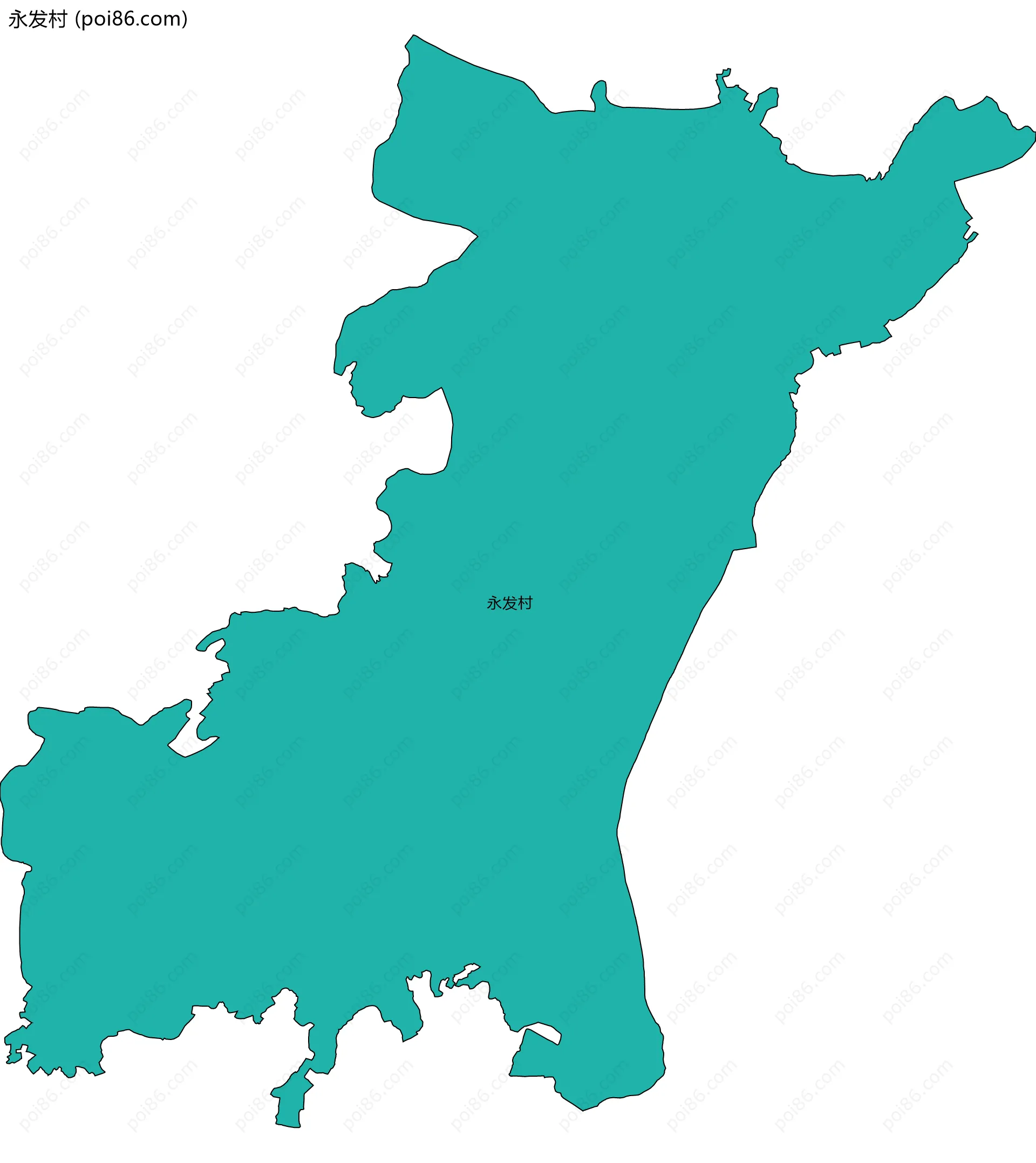 永发村边界地图