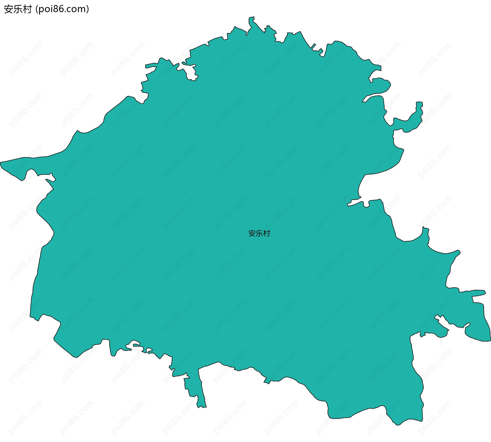 安乐村边界地图