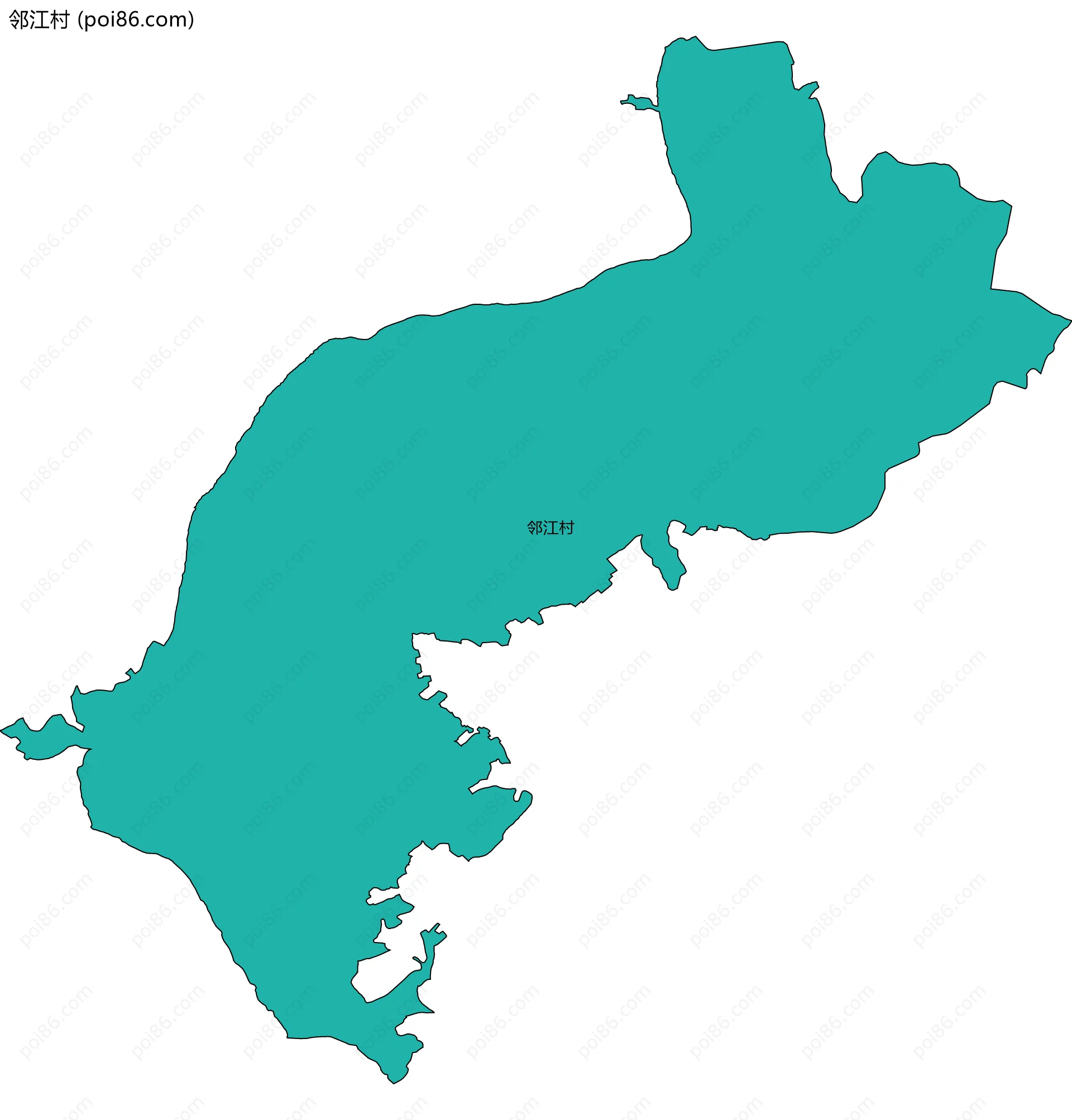 邻江村边界地图