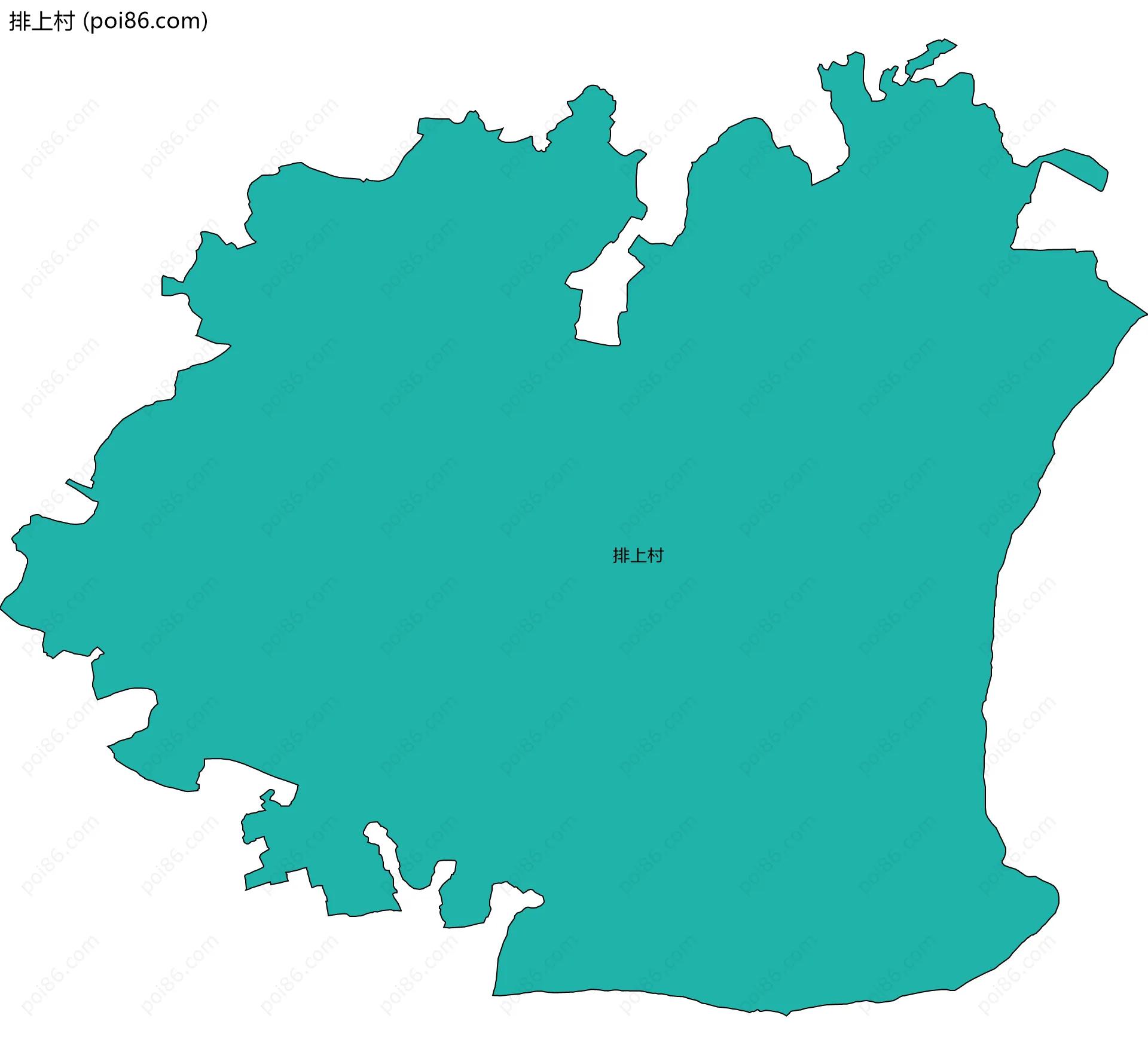 排上村边界地图