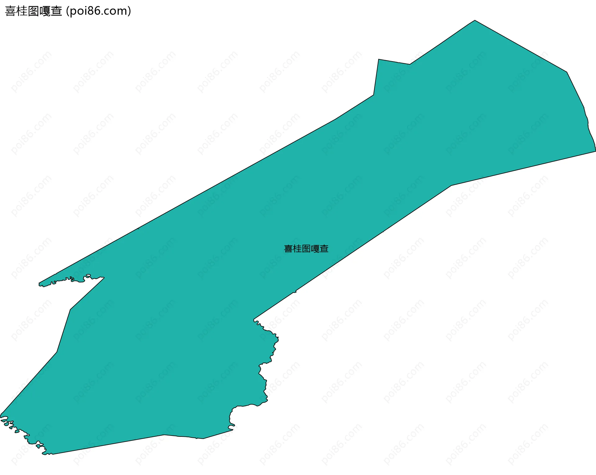 喜桂图嘎查边界地图