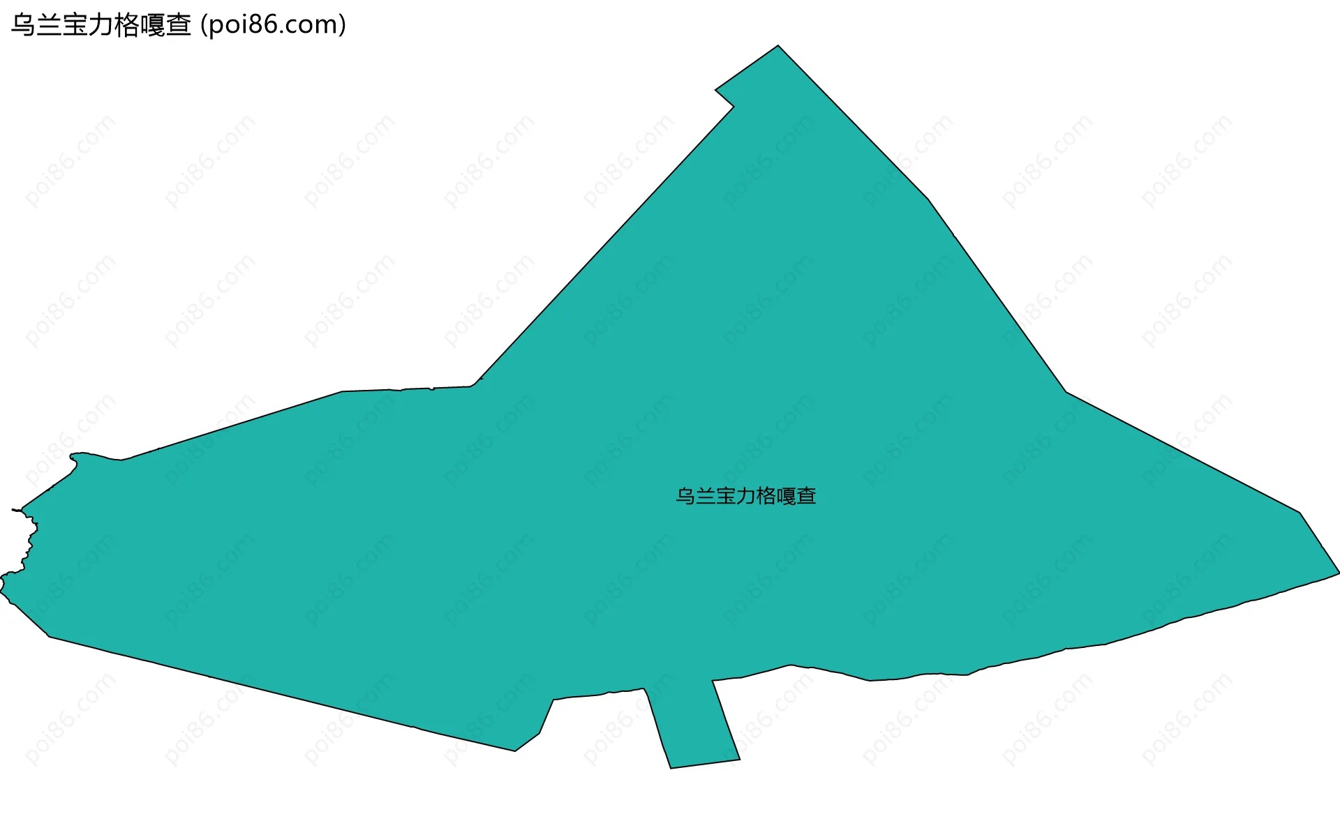 乌兰宝力格嘎查边界地图