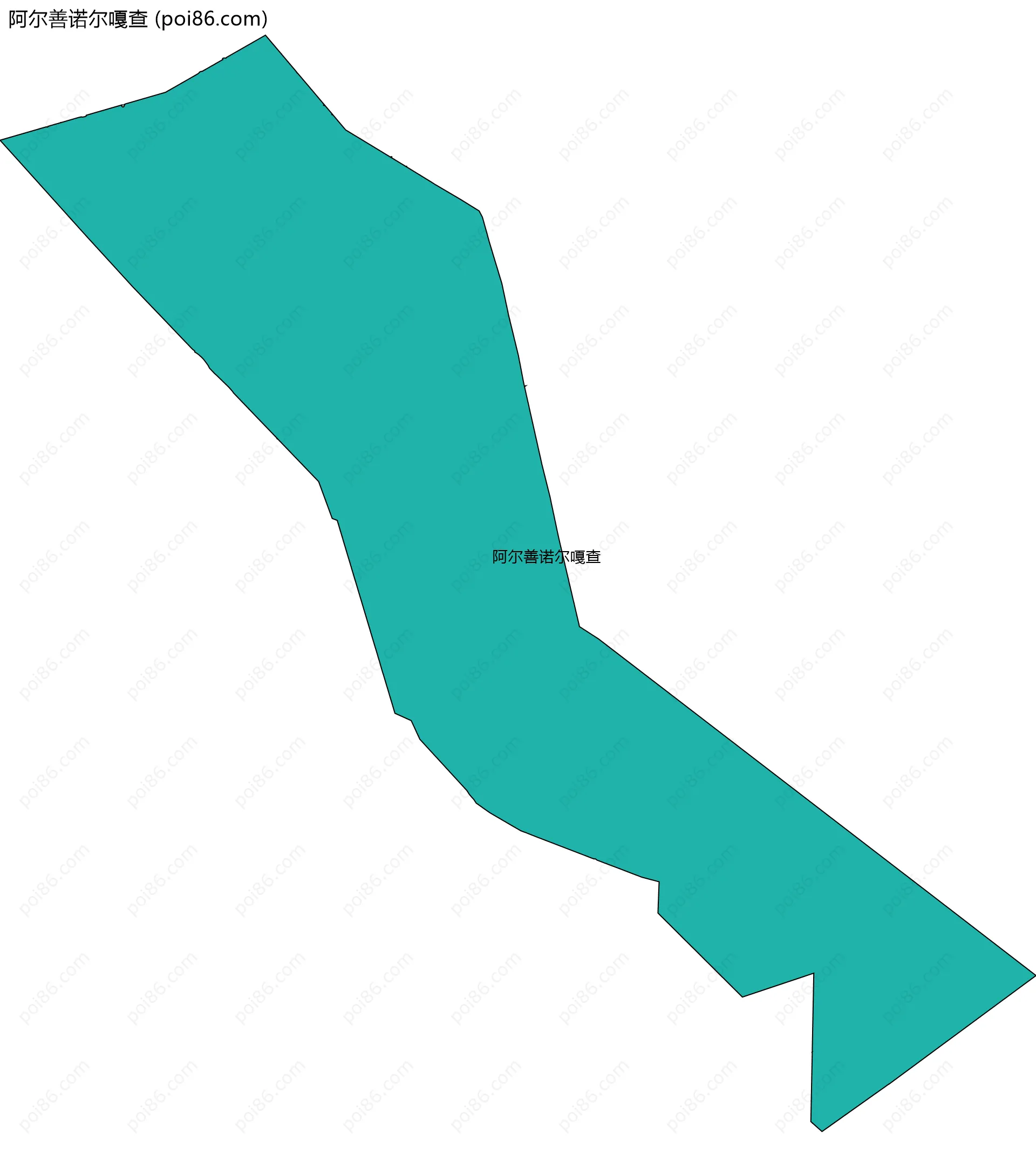 阿尔善诺尔嘎查边界地图