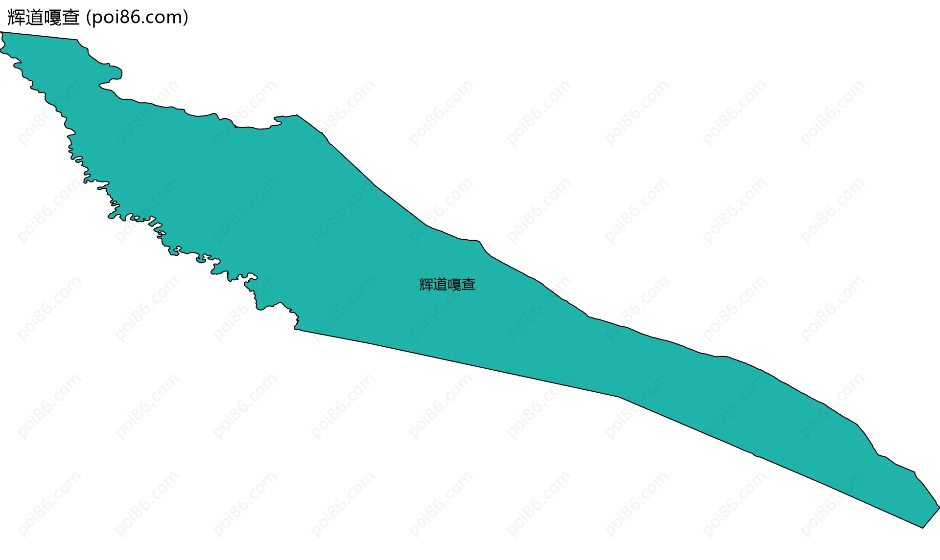 辉道嘎查边界地图