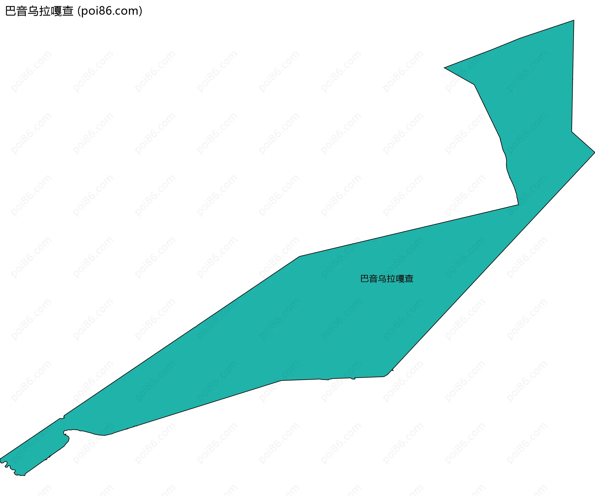巴音乌拉嘎查边界地图