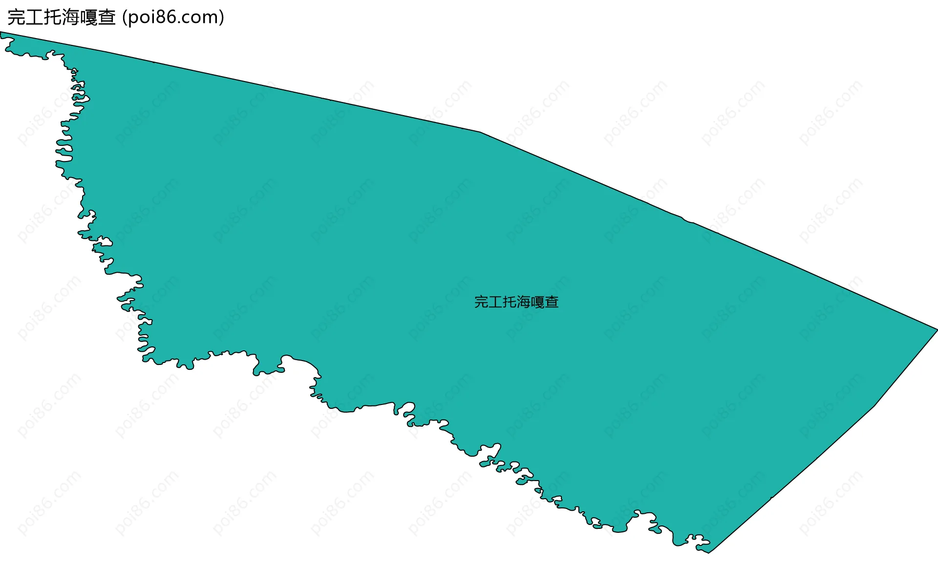 完工托海嘎查边界地图