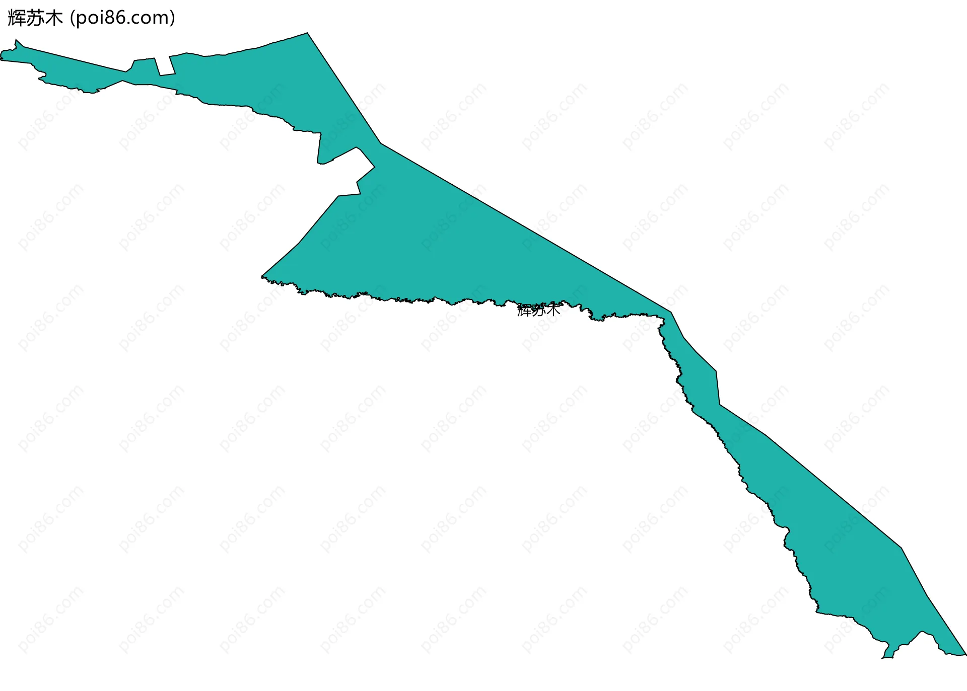 辉苏木边界地图