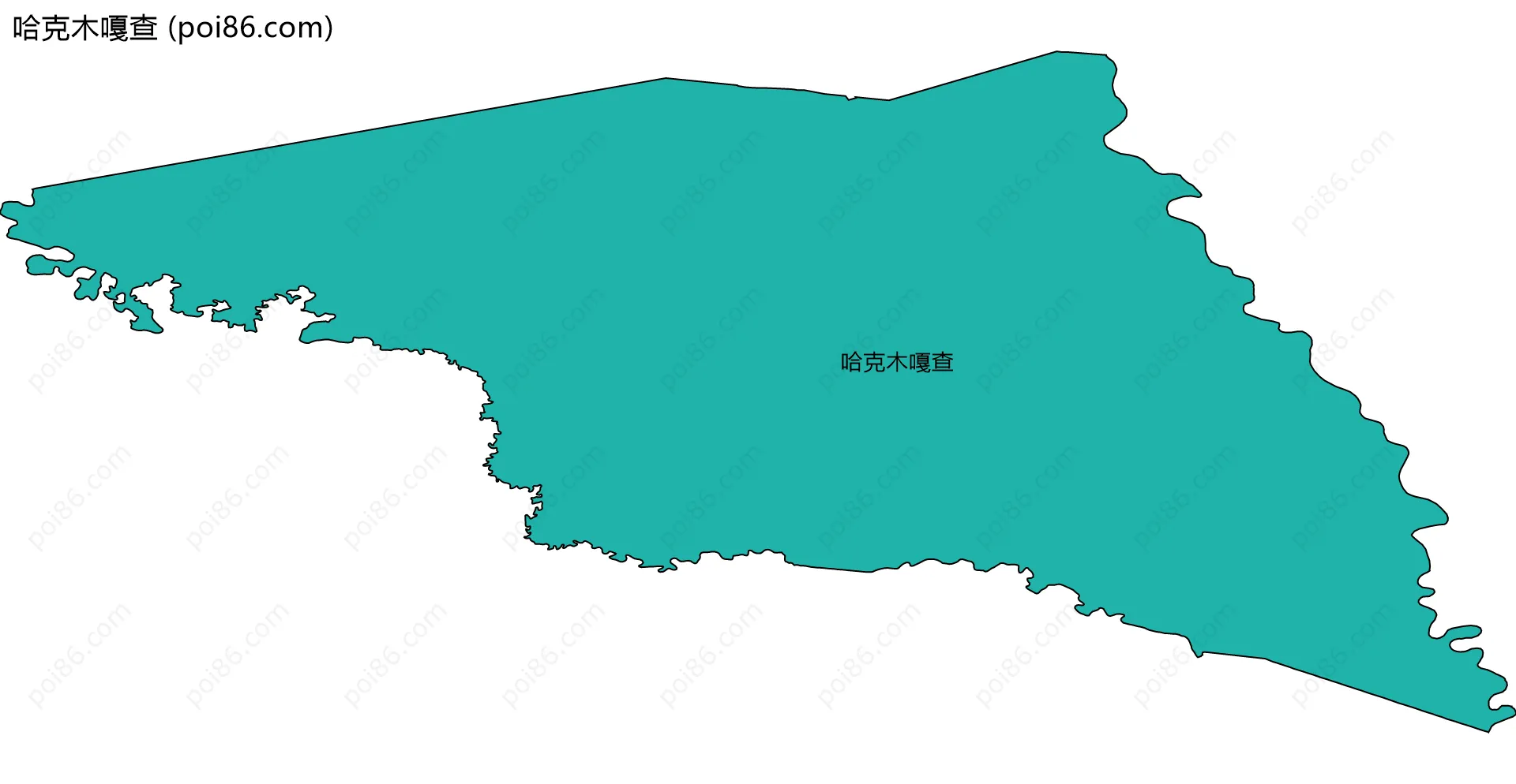 哈克木嘎查边界地图