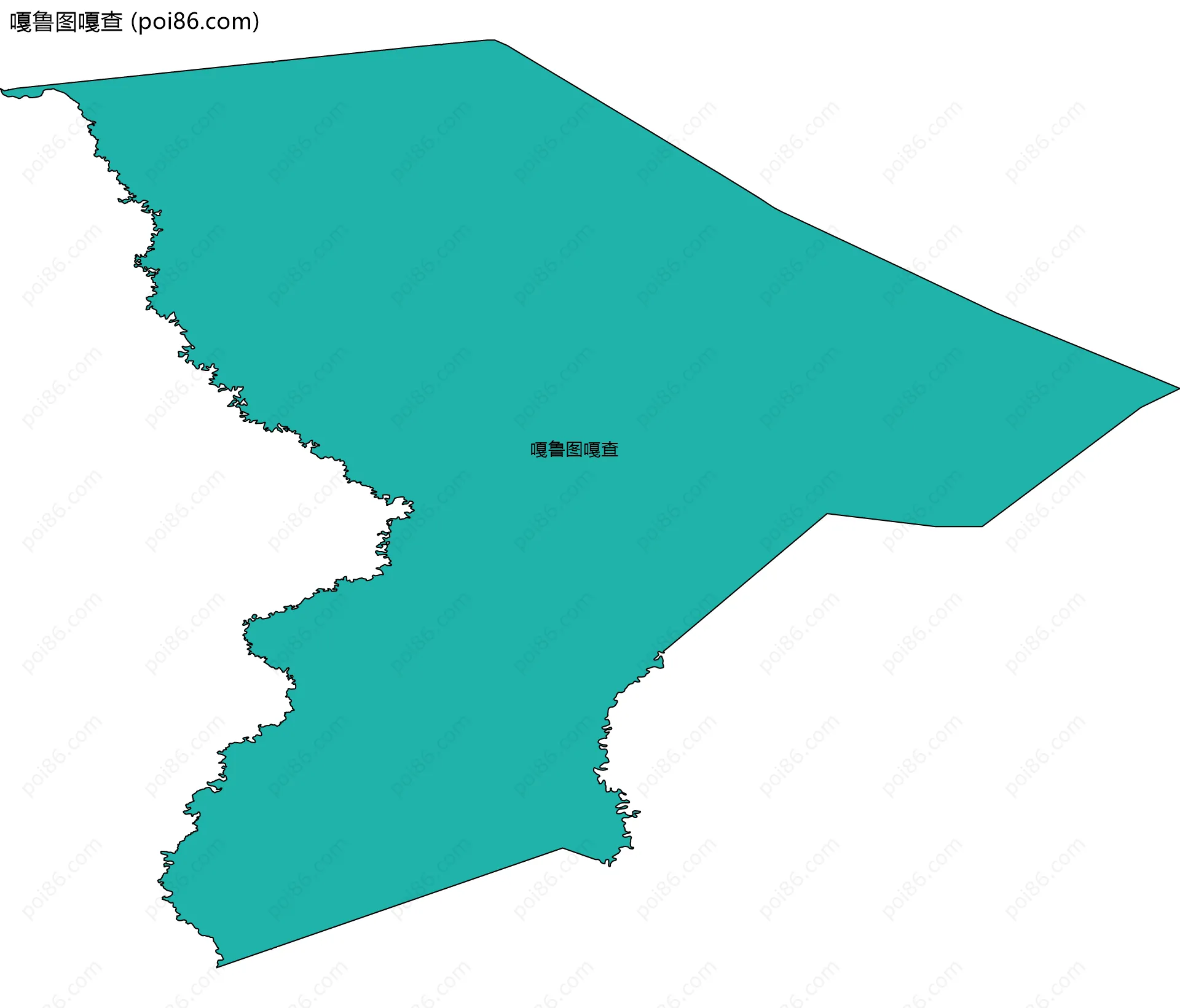嘎鲁图嘎查边界地图