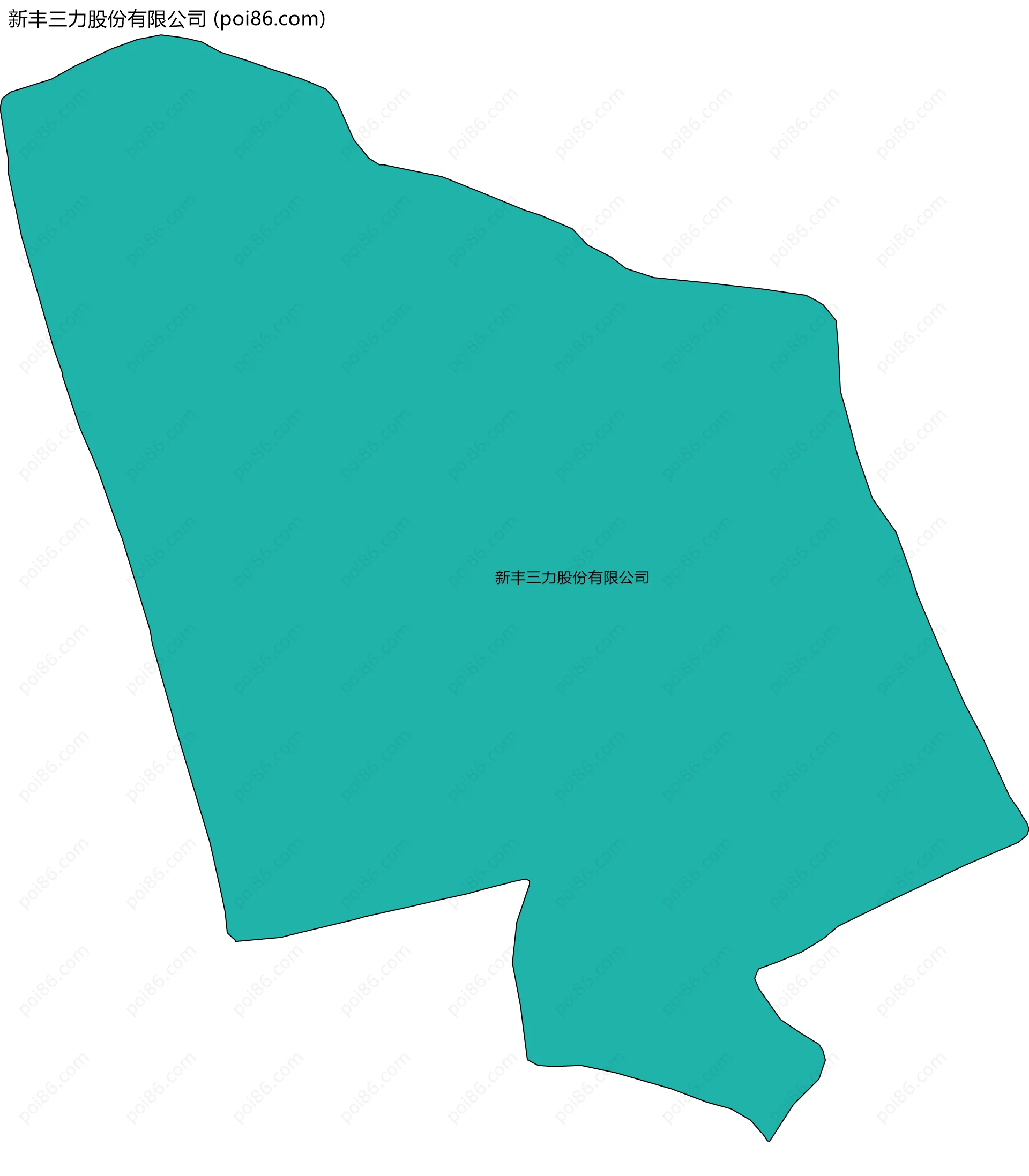 新丰三力股份有限公司边界地图