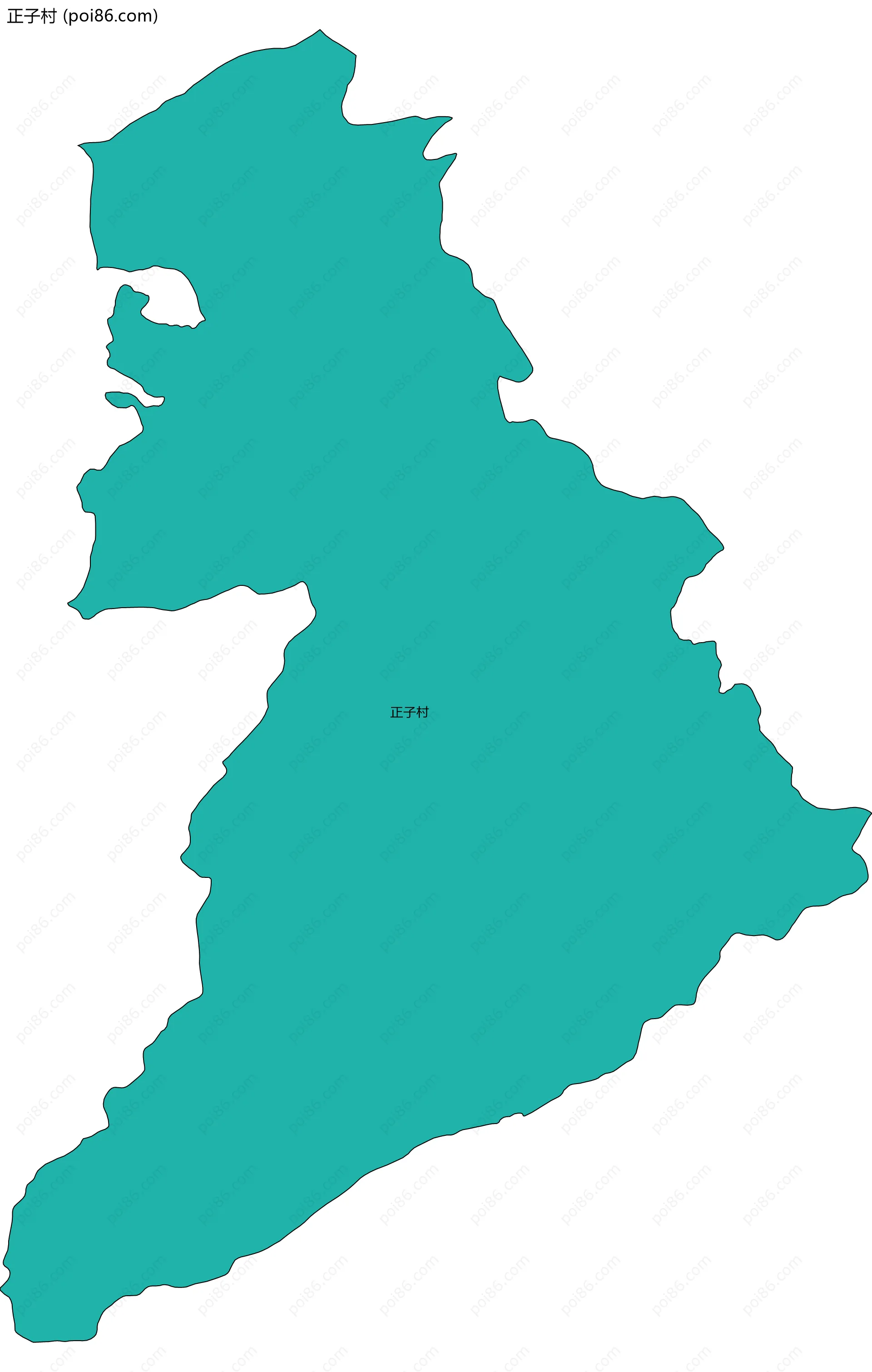 正子村边界地图