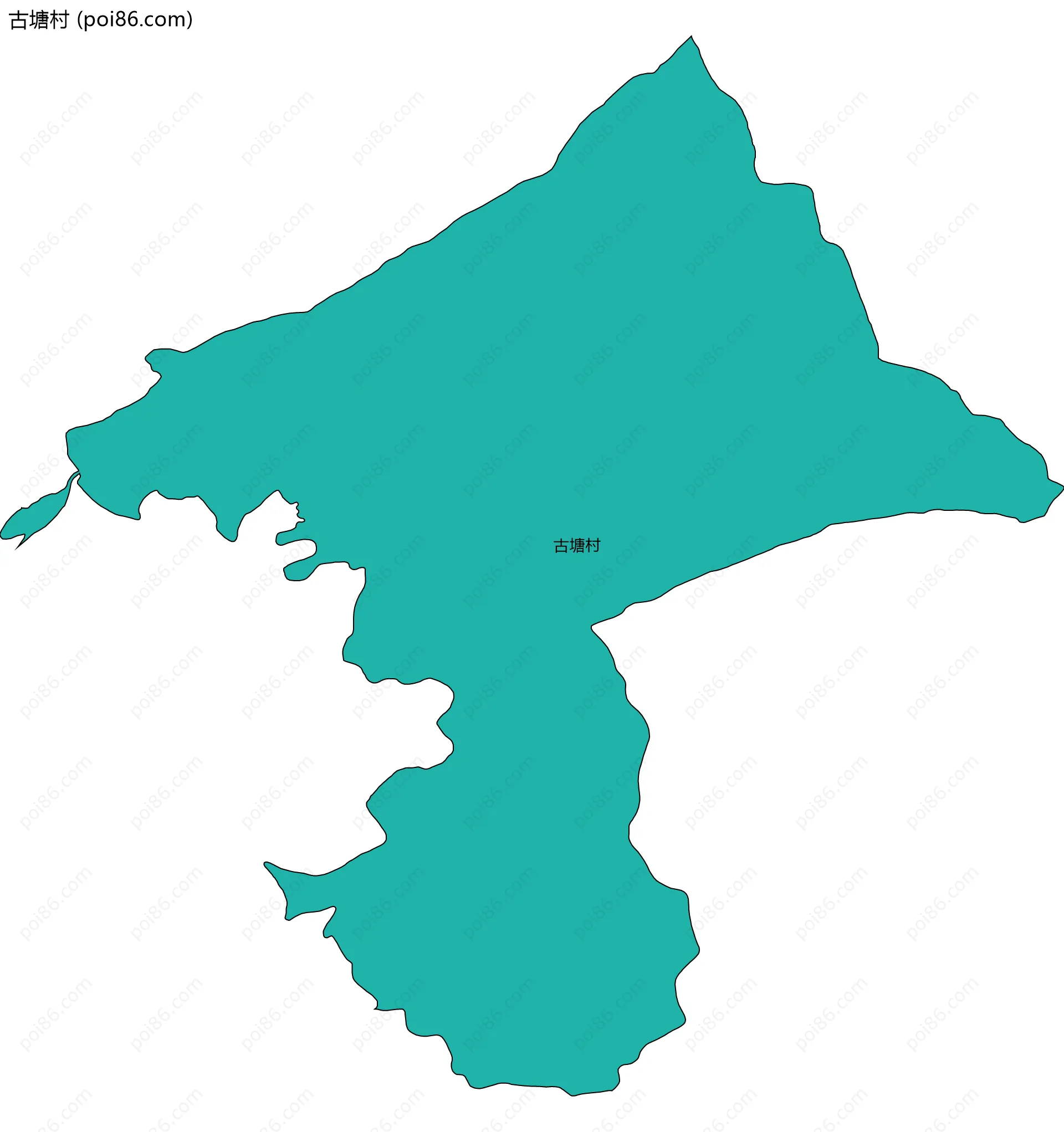 古塘村边界地图