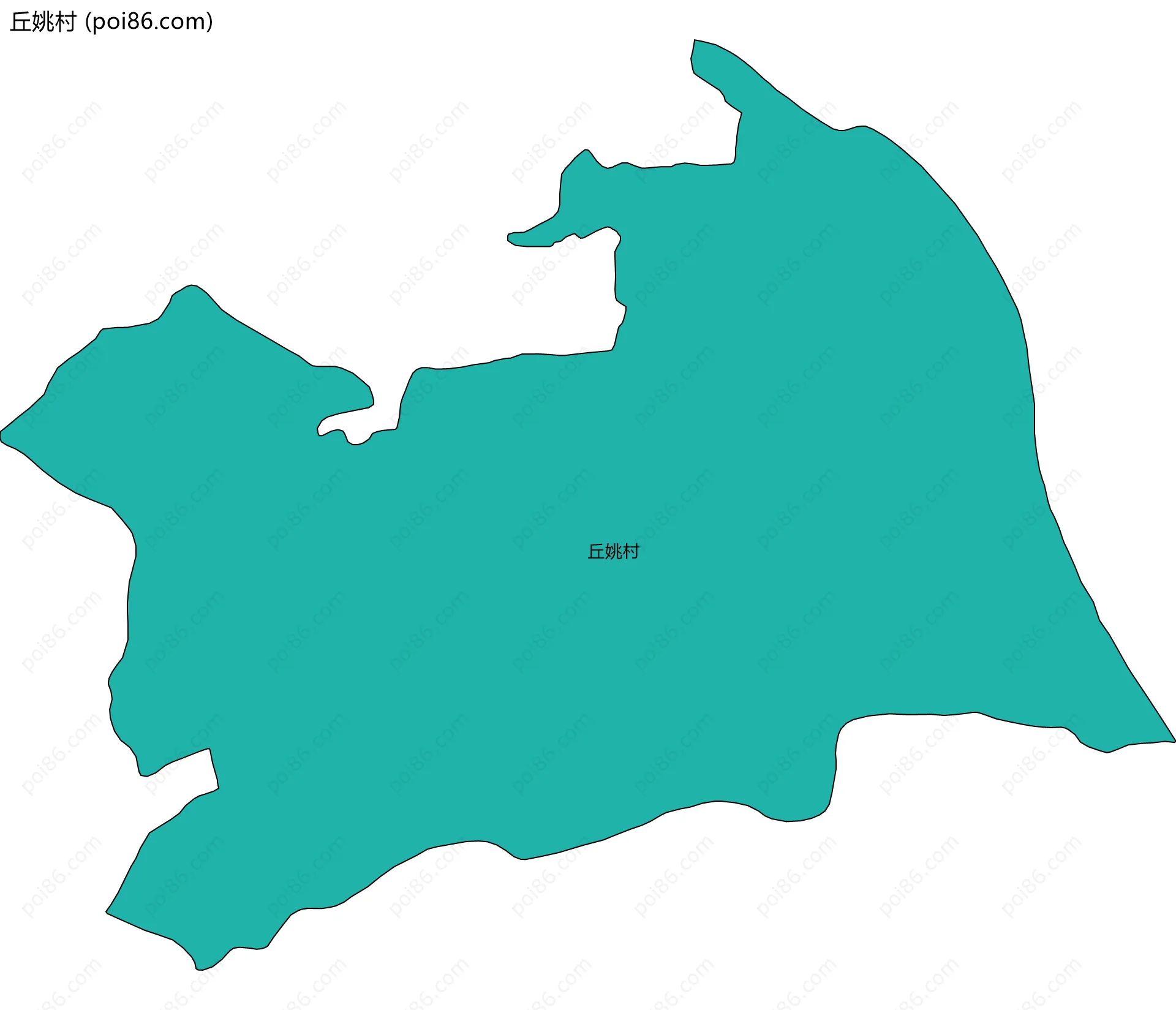 丘姚村边界地图