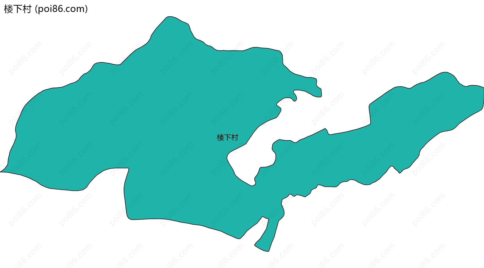 楼下村边界地图